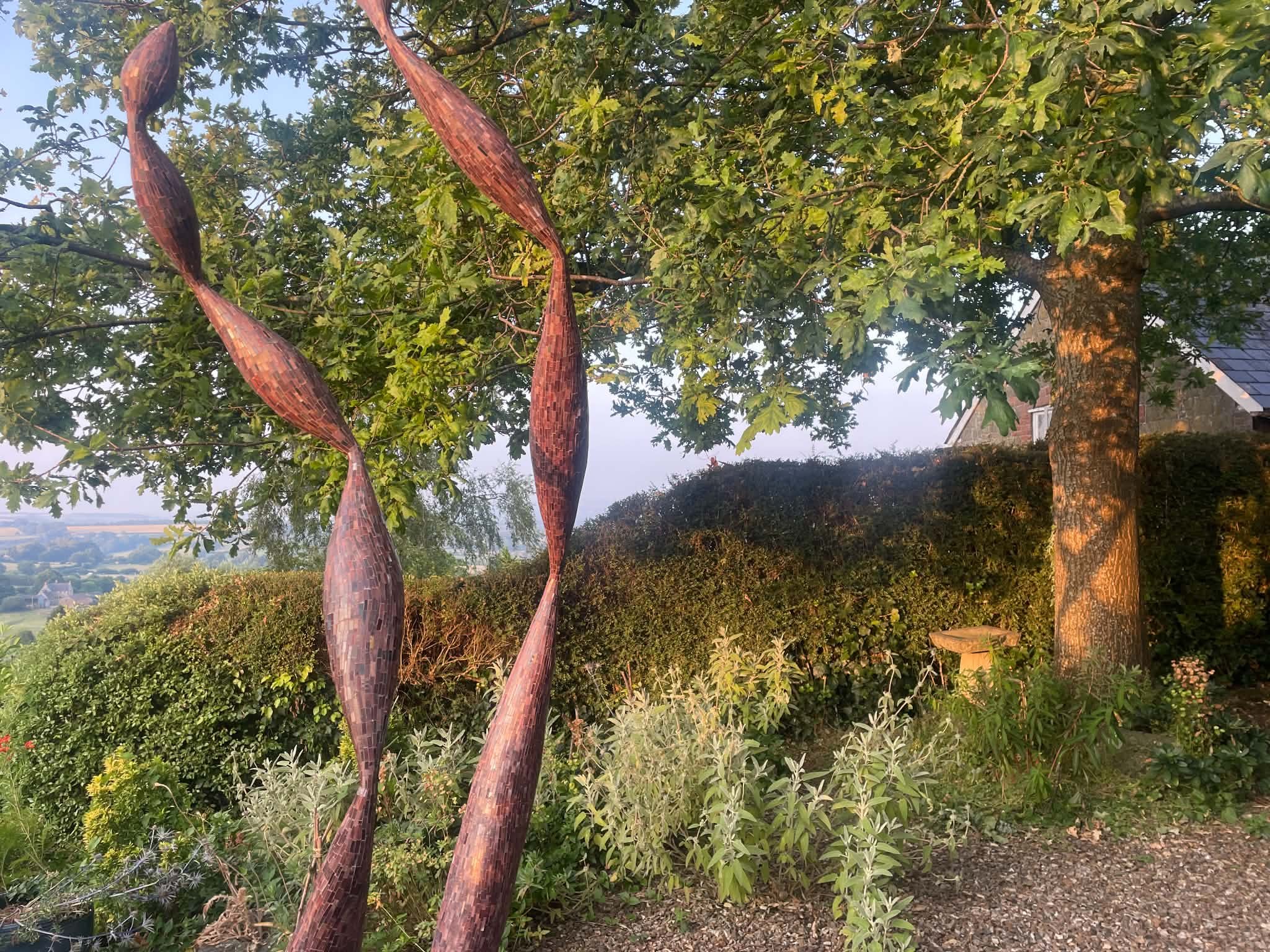 Quercus Edition by Rebecca Newnham at dawn. The museum has asked to keep it in situ til the end of August.