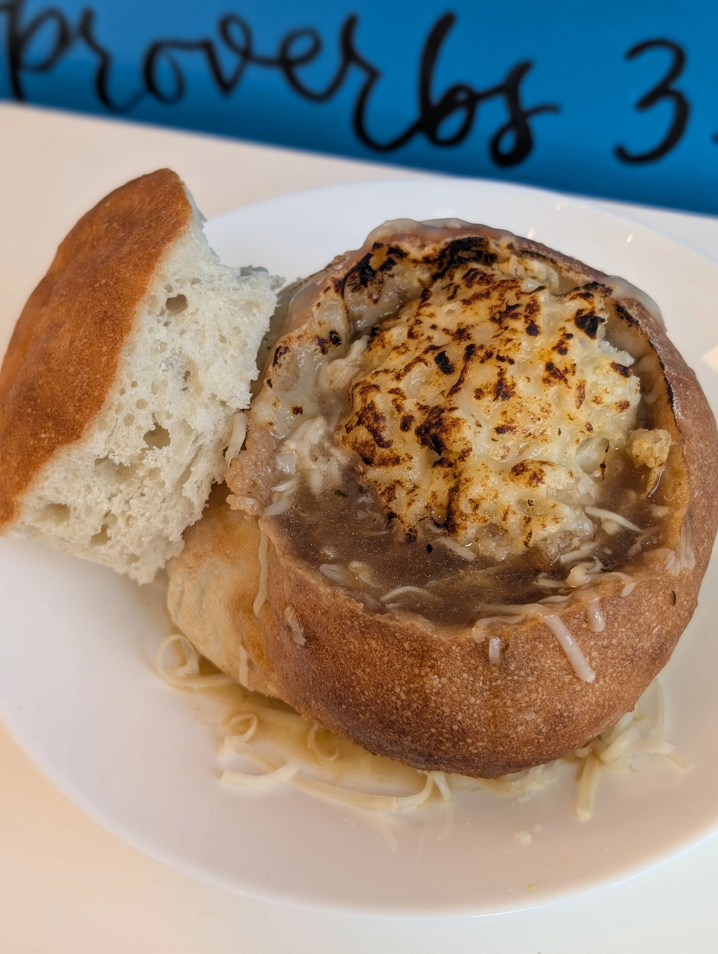 Soup in Bread Bowl