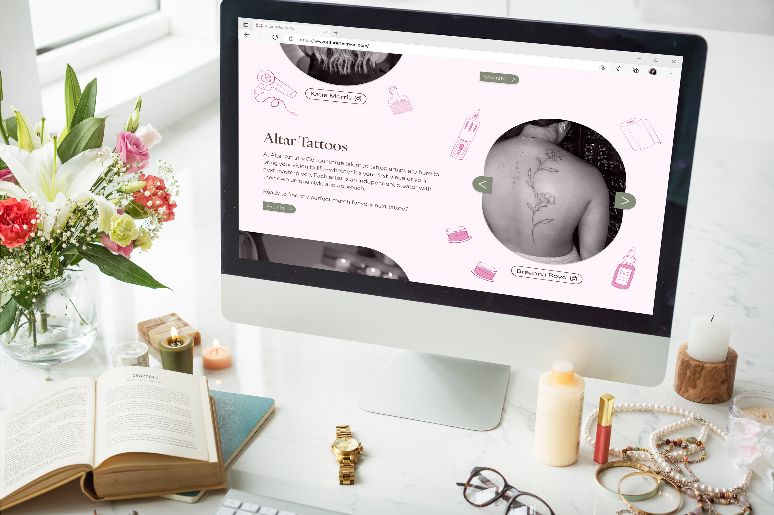 Altar Artistry Co. Website Design Refresh