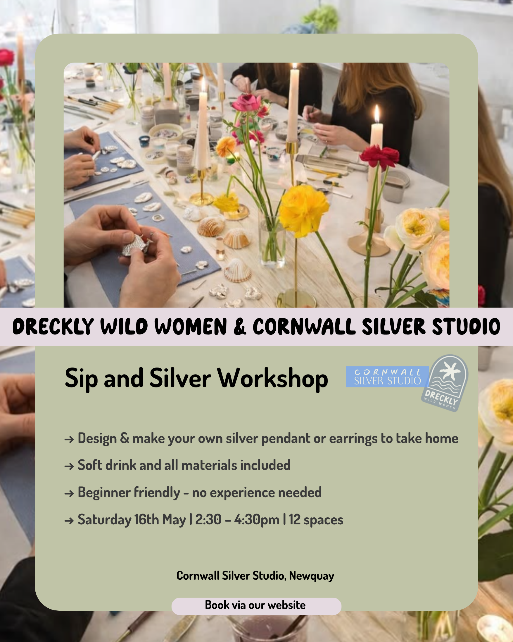 Sip and Silver Jewellery Workshop | May 16