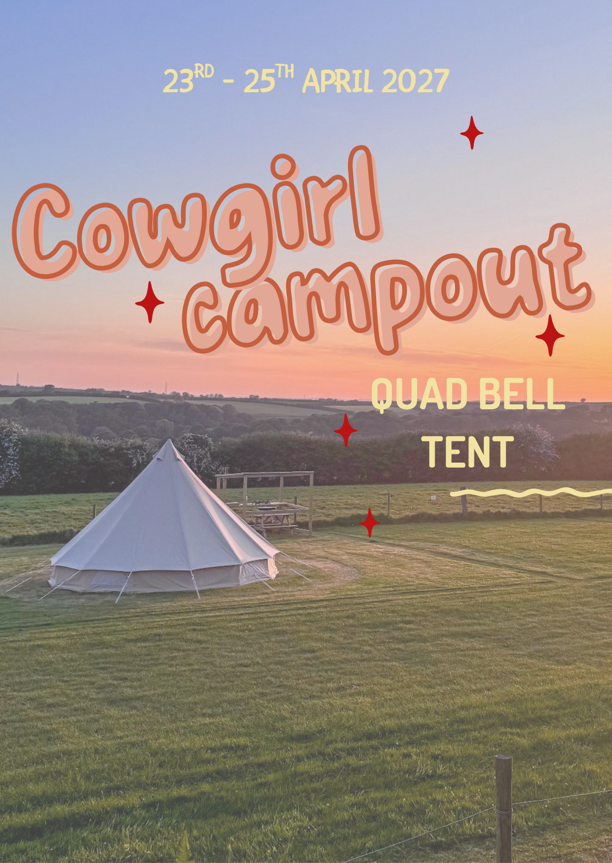 Cowgirl Crew Bell Tent