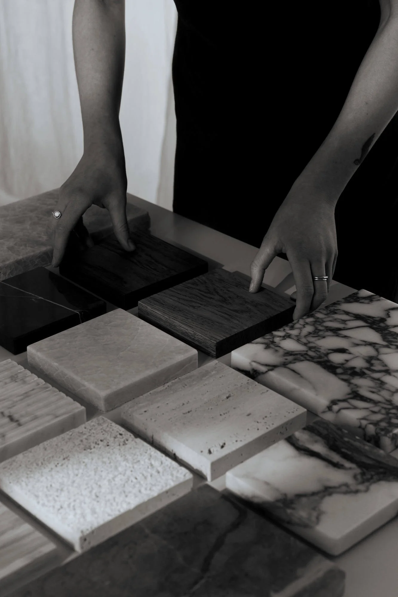 black and white propert development advisory selecting materials for project