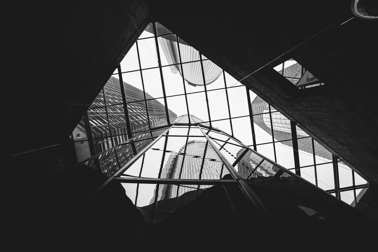 black and white NYC architecture