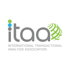 Logo of the International Transactional Analysis Association (ITAA) with the organization's name and a green globe design