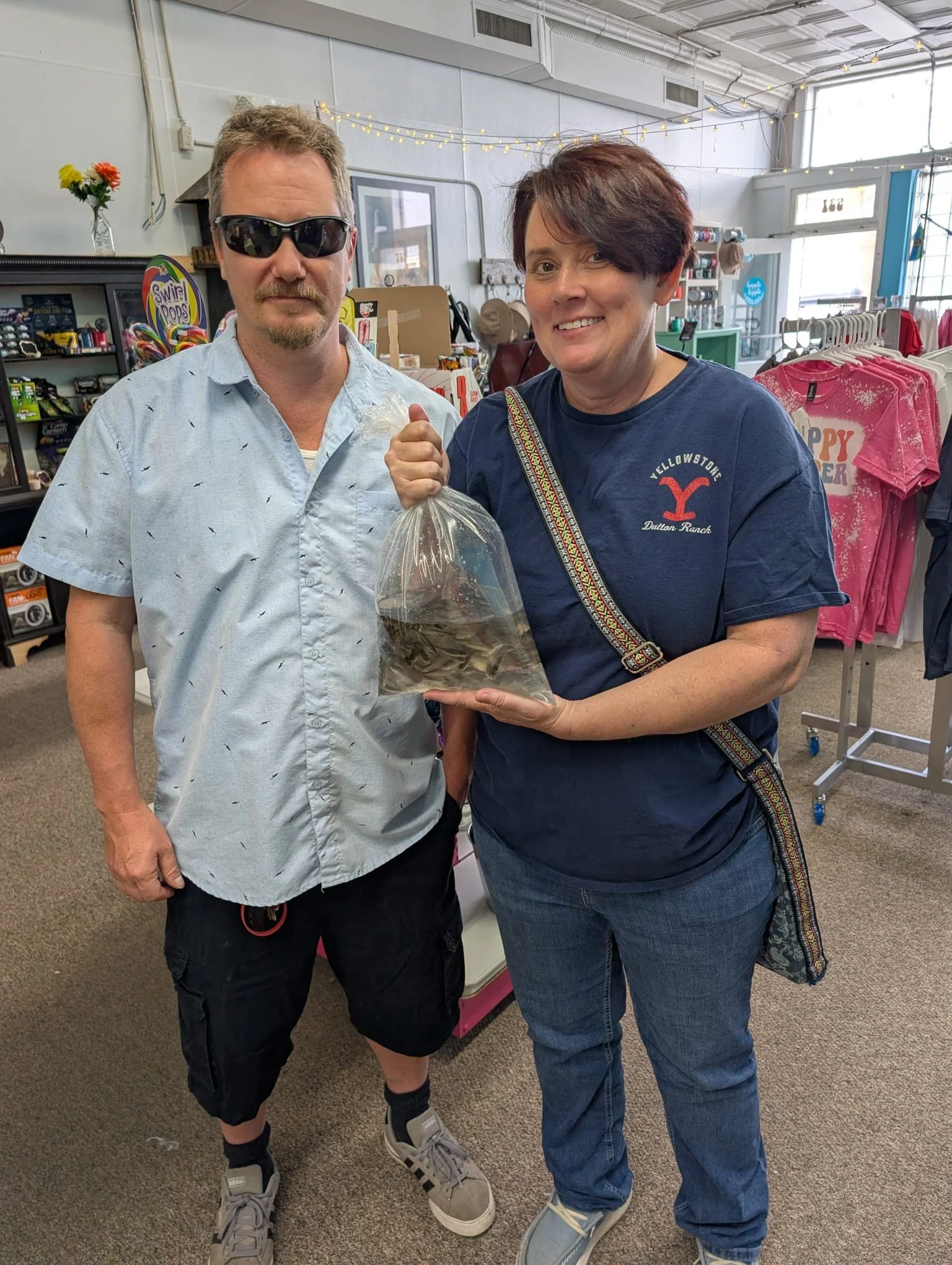 Minnow purchase from our customer.  Live bait was to used to feed the ducks