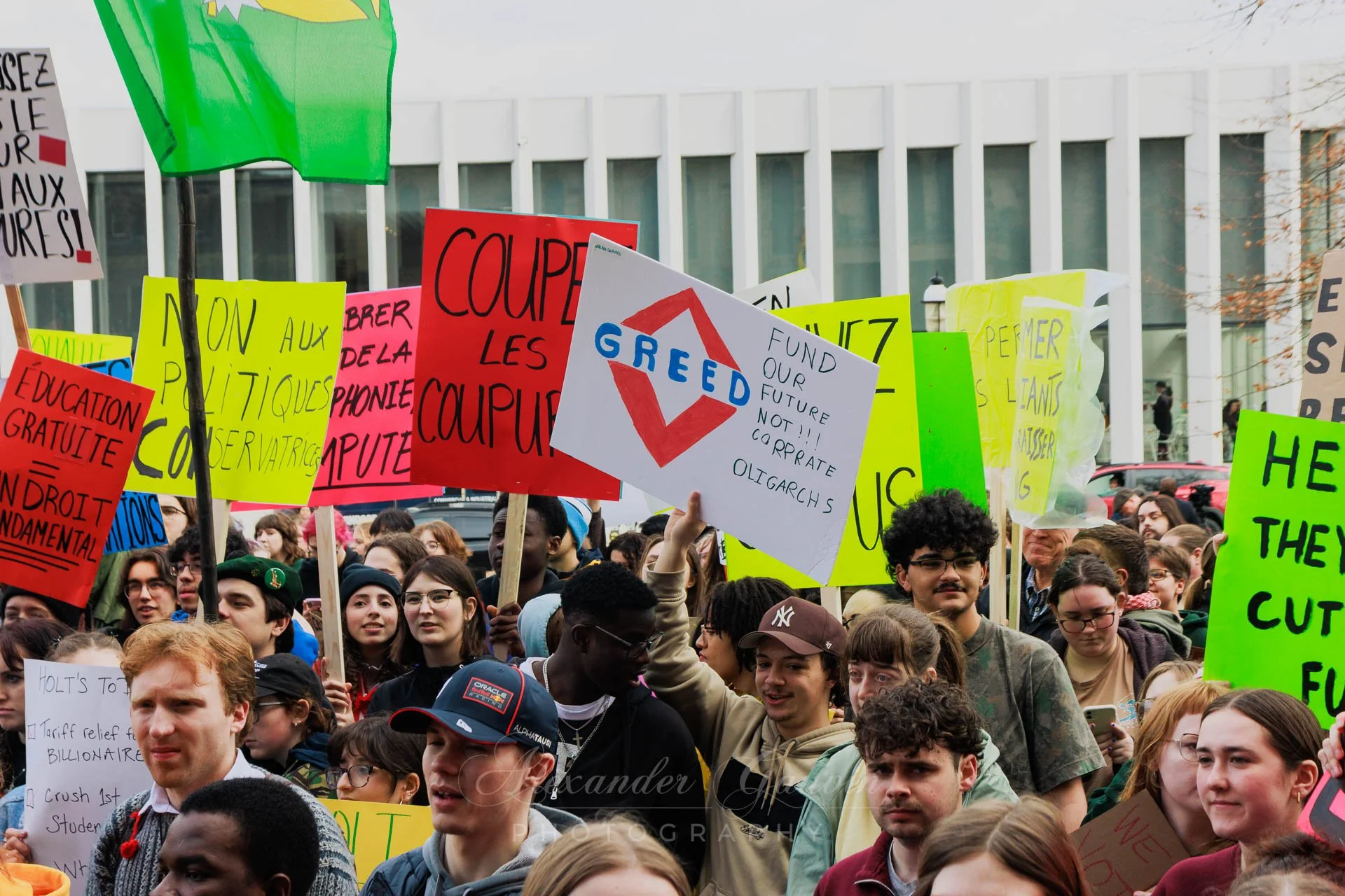 NB Students Against Cuts Protest