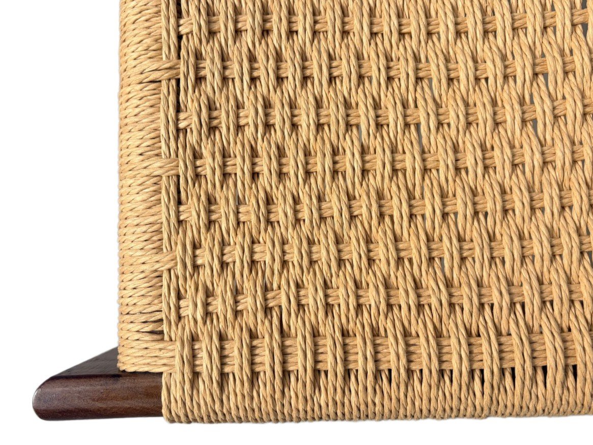 Woven Top, Walnut Frame