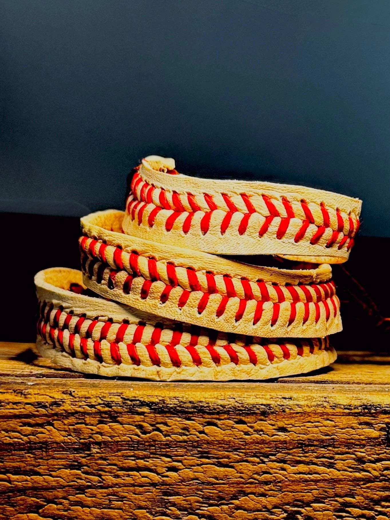 Baseball Bracelet Made With Game Used Baseball