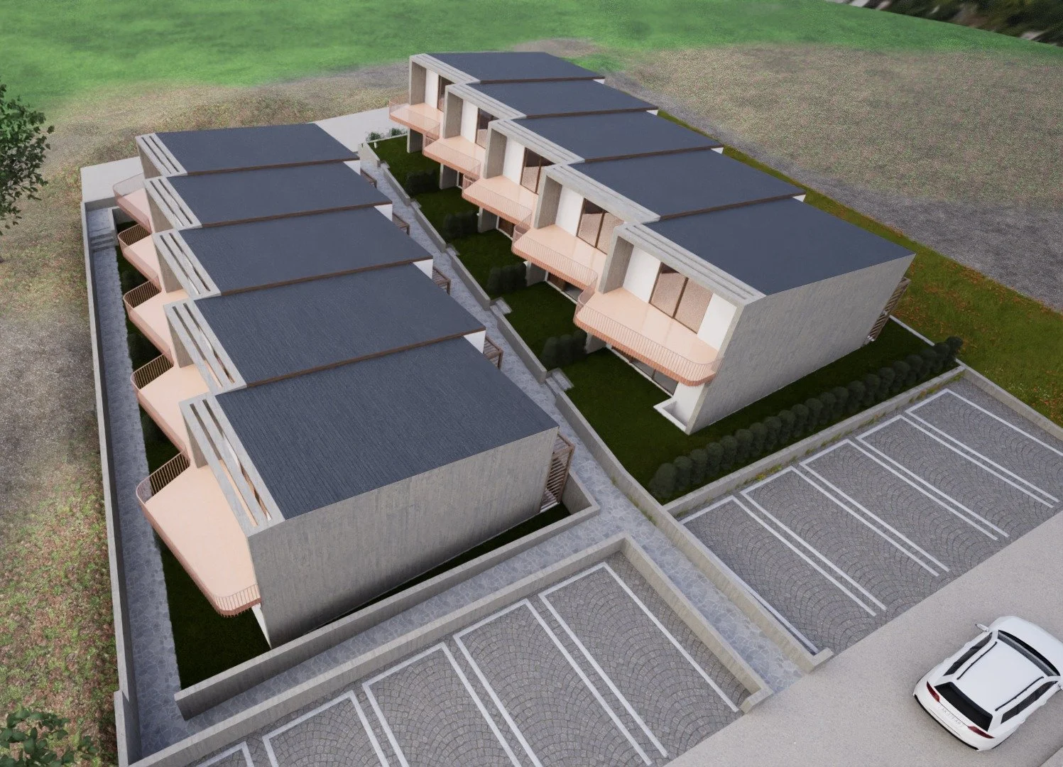 new residential development in Kallikrateia Greece suitable for coastal living and rental investment. This boutique project in Kallikrateia consists of 10 modern maisonettes with private outdoor areas and dedicated parking.