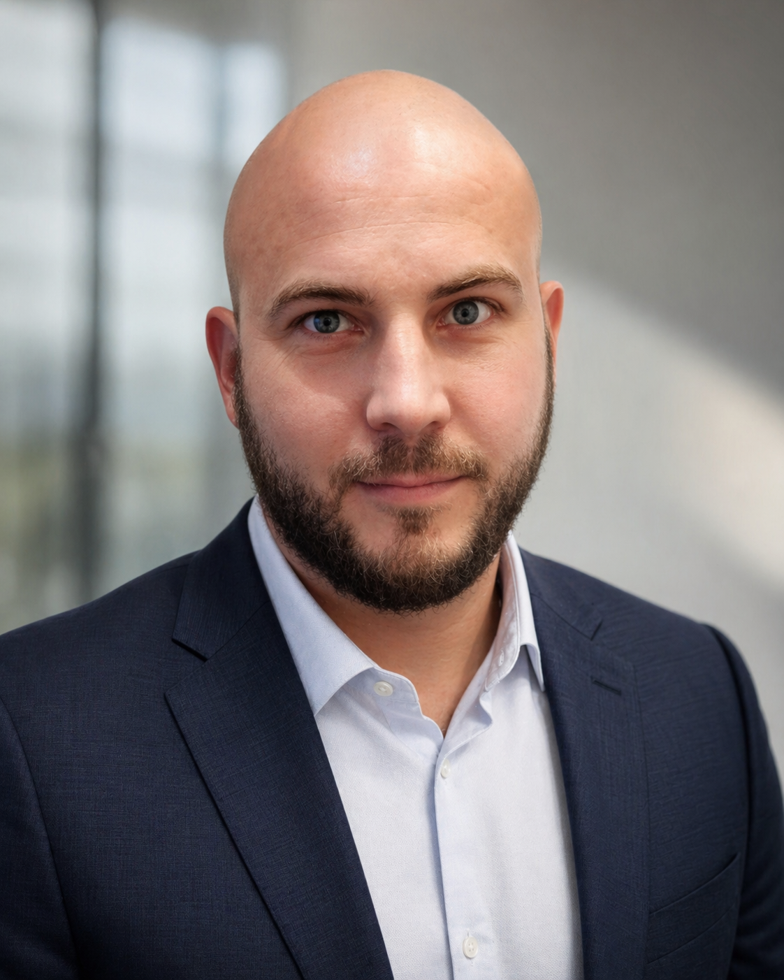 Eduard Stolz co-founder of YourFutureHome.gr P.C. construction and development executive portrait.