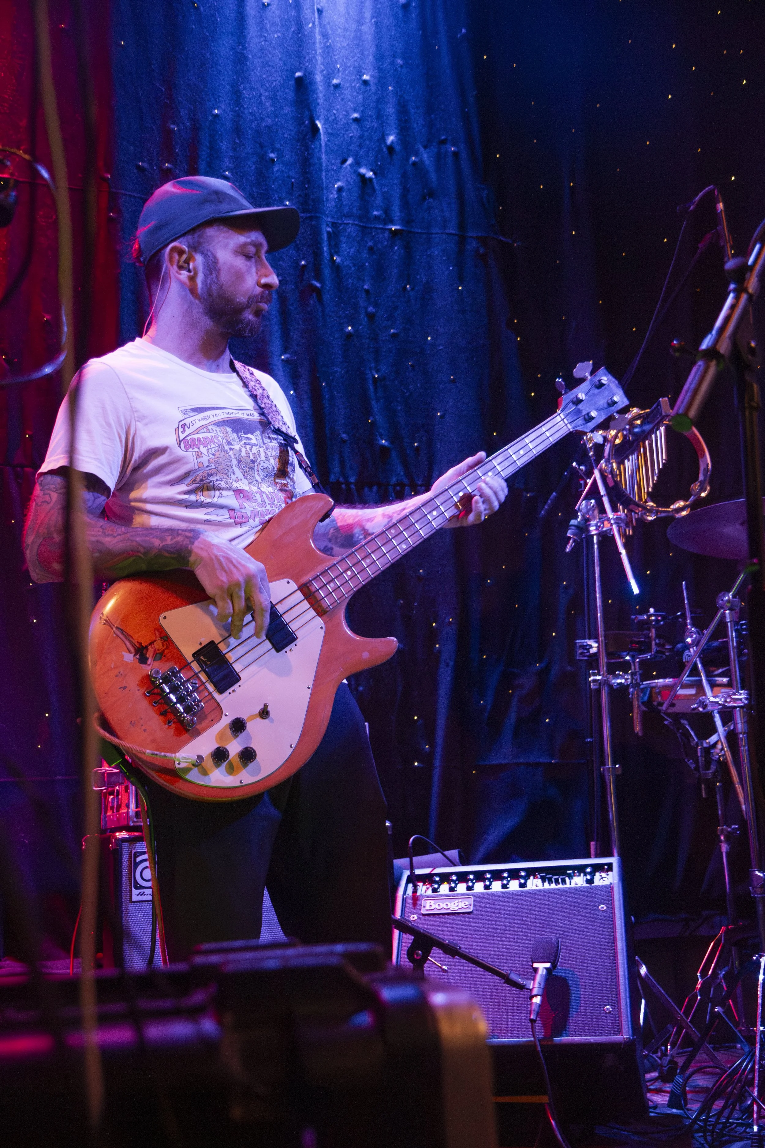 Seth on bass by Alexander Grande Photography