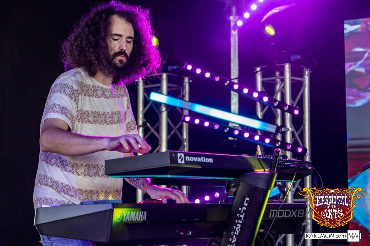 Devin Marshall and his keyboard