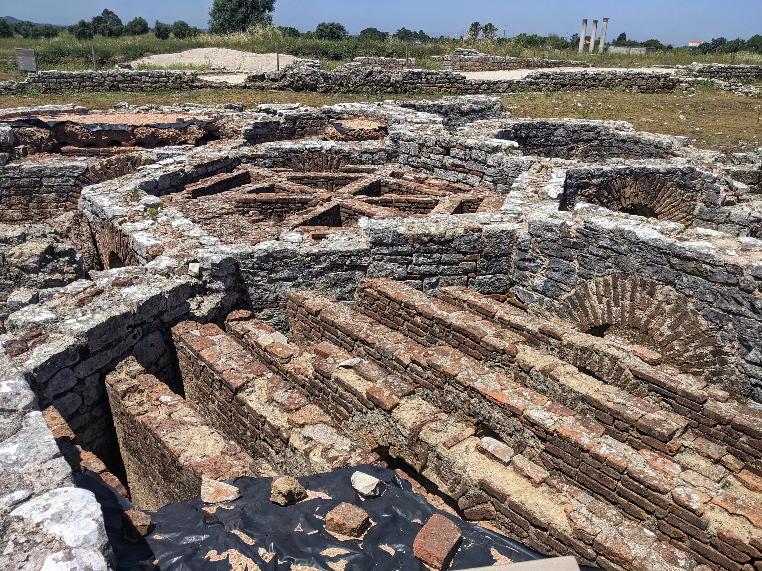 Hipocausto at Roman Ruins in Conimbriga Portugal