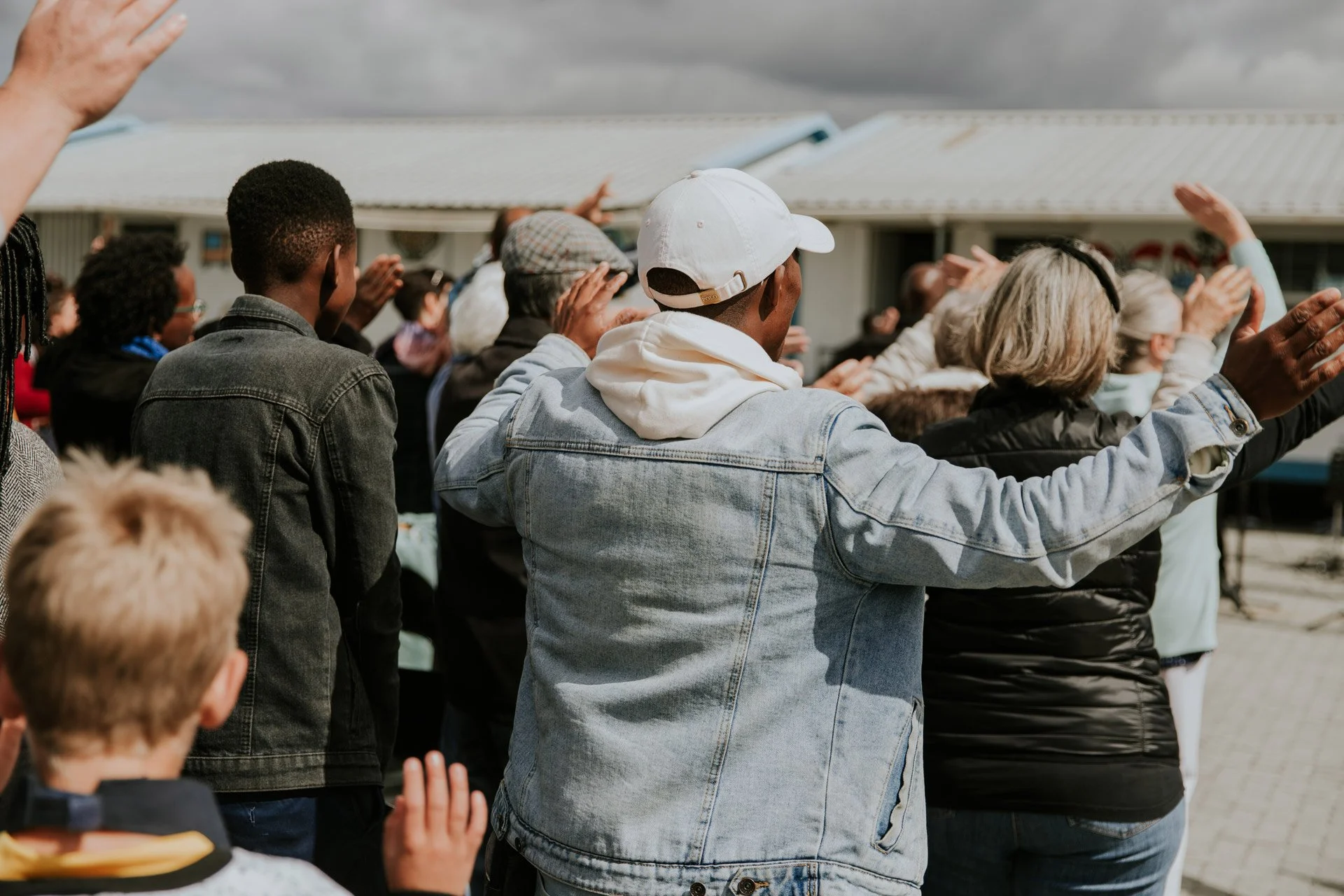 Zola Community Members in Church Service