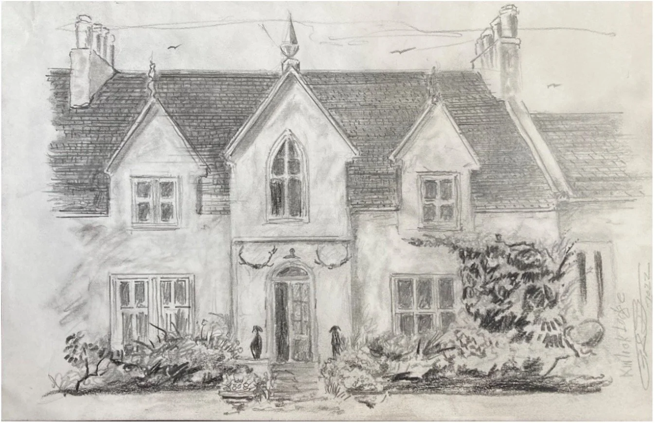 Sketch of Kinloch Lodge Skye, Scotland