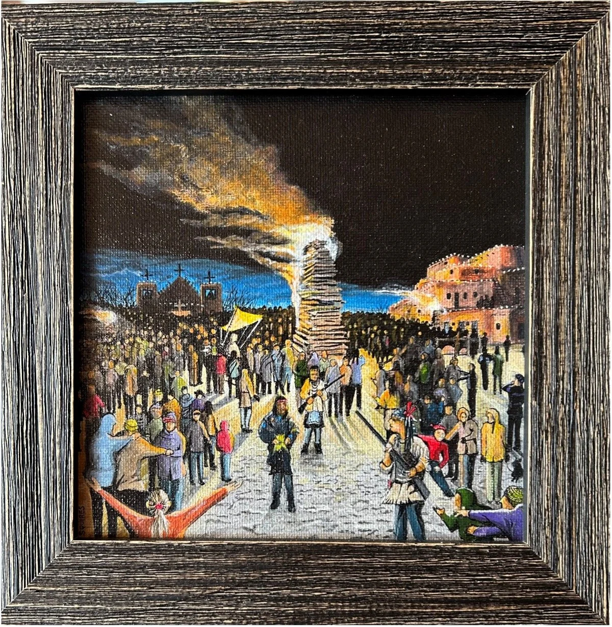 Taos Pueblo Christmas Burning