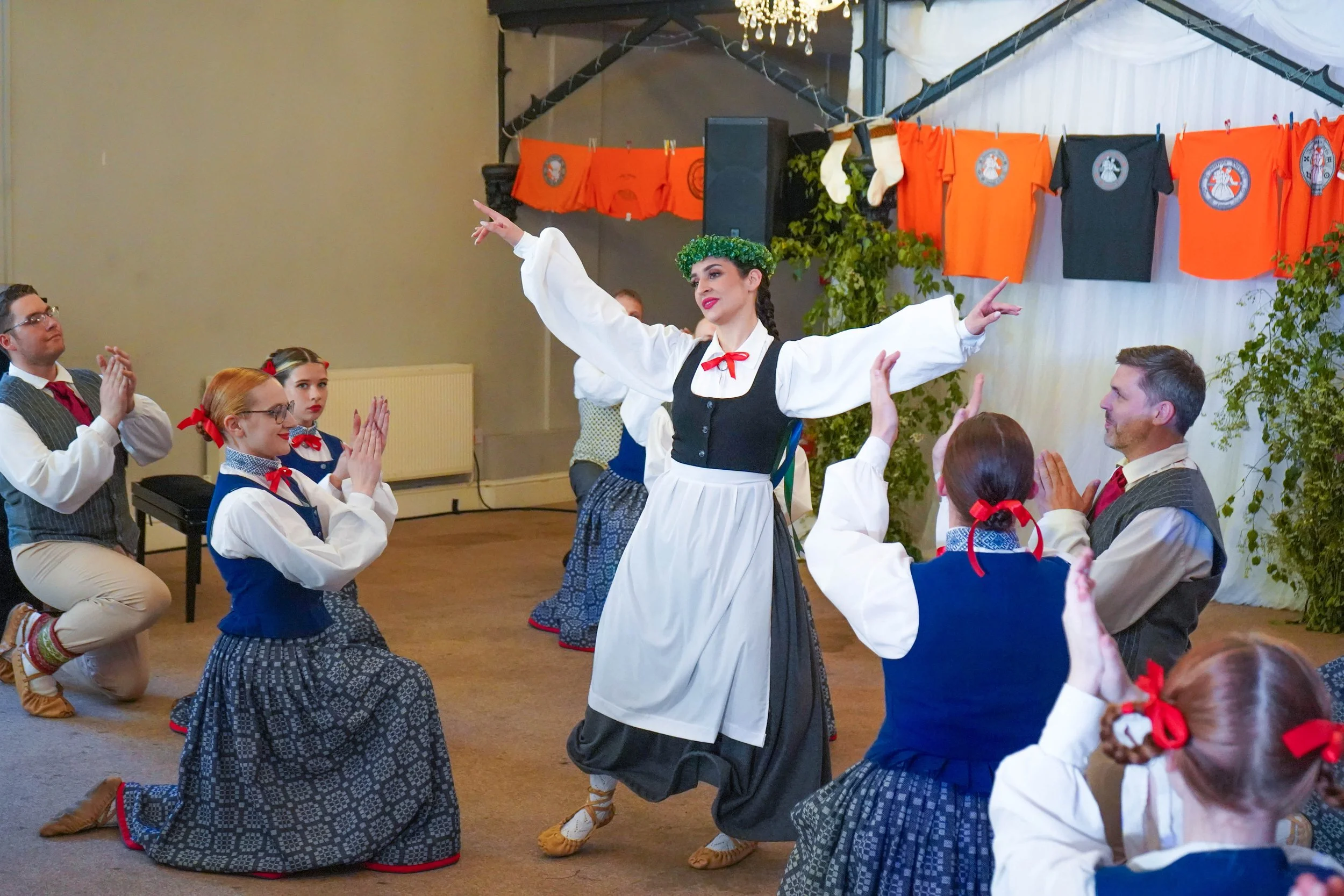 Leicester Latvian Folk Dance Group performing traditional Latvian folk dances in Leicester, UK..jpg
