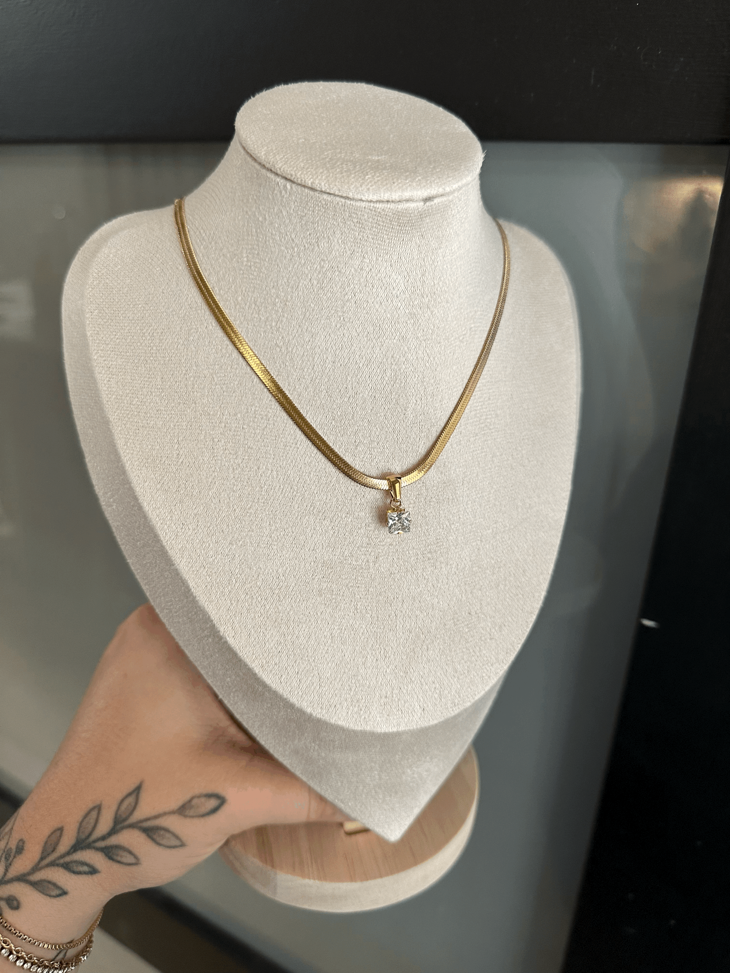 Blair Snake Chain Diamond Necklace