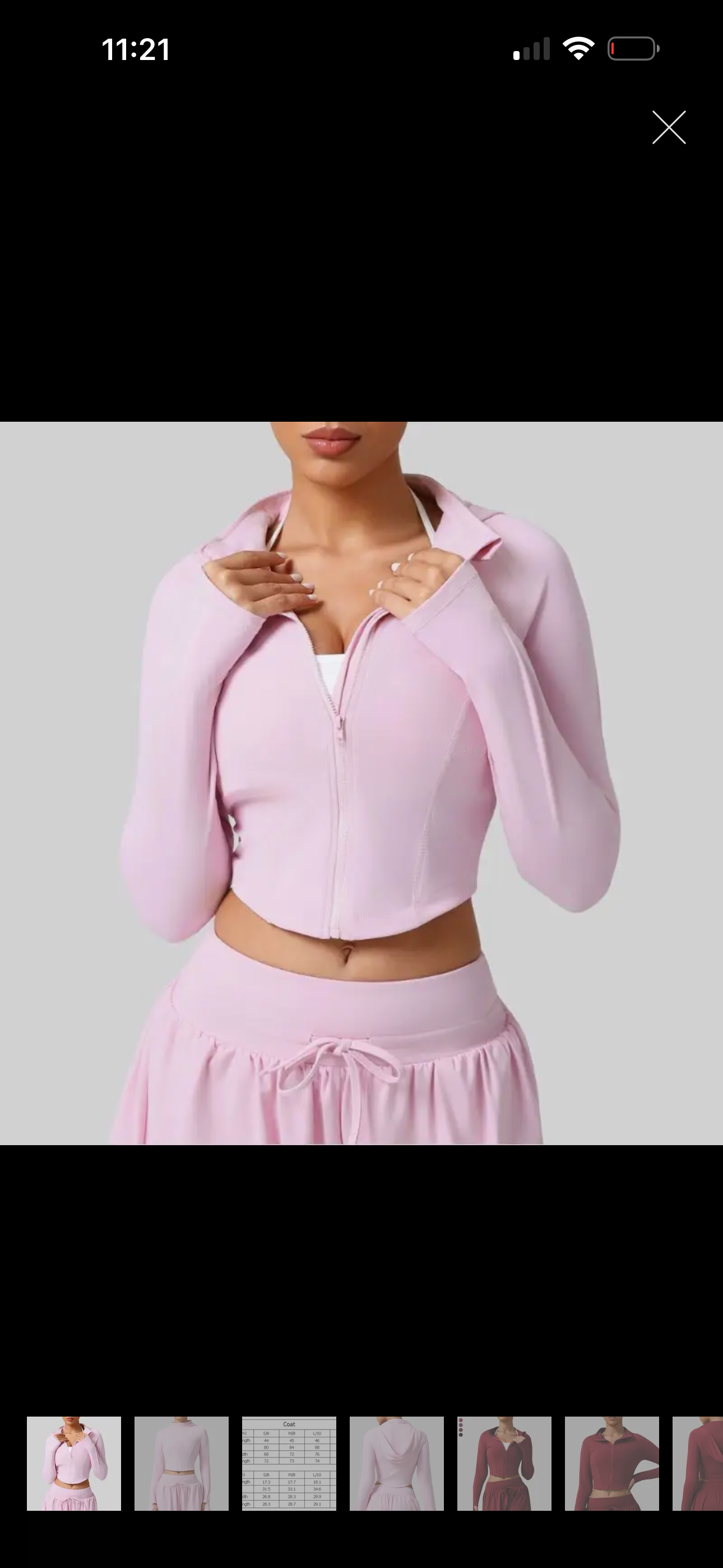 Slim Fit Cropped Yoga Jacket