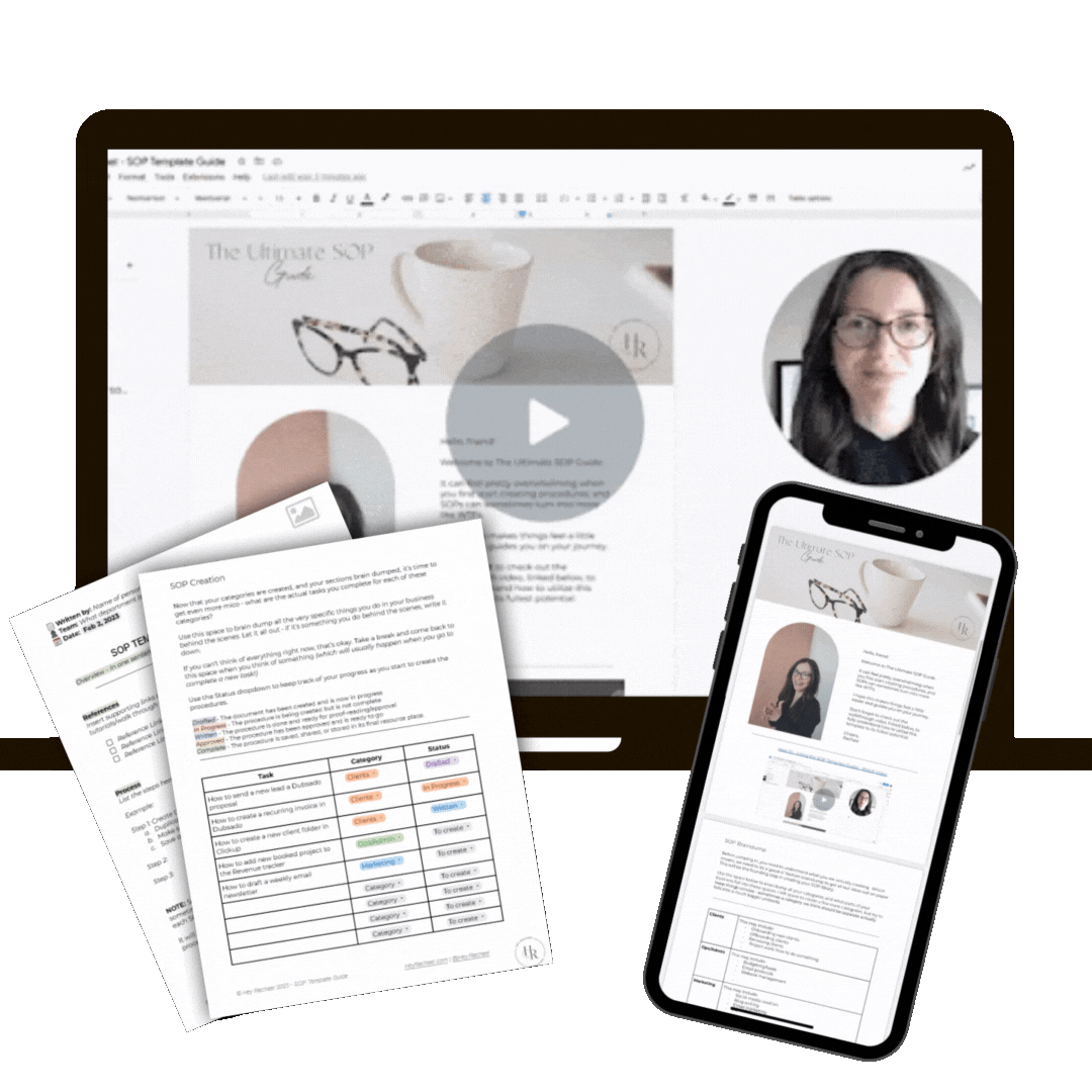 The ultimate SOP guide, toolkit, project management support, how to create standard operation procedures, SOPs for small business, online business processes, how to create SOPs