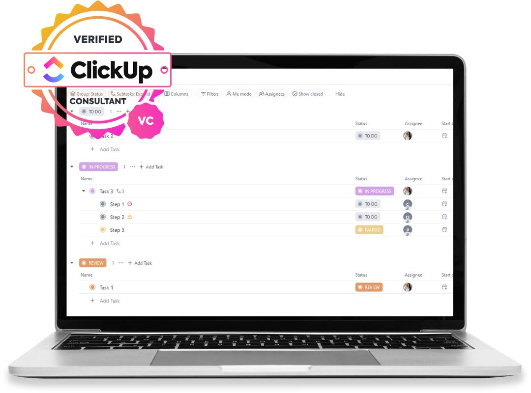 Free Download Clickup Project Management To Do List Template