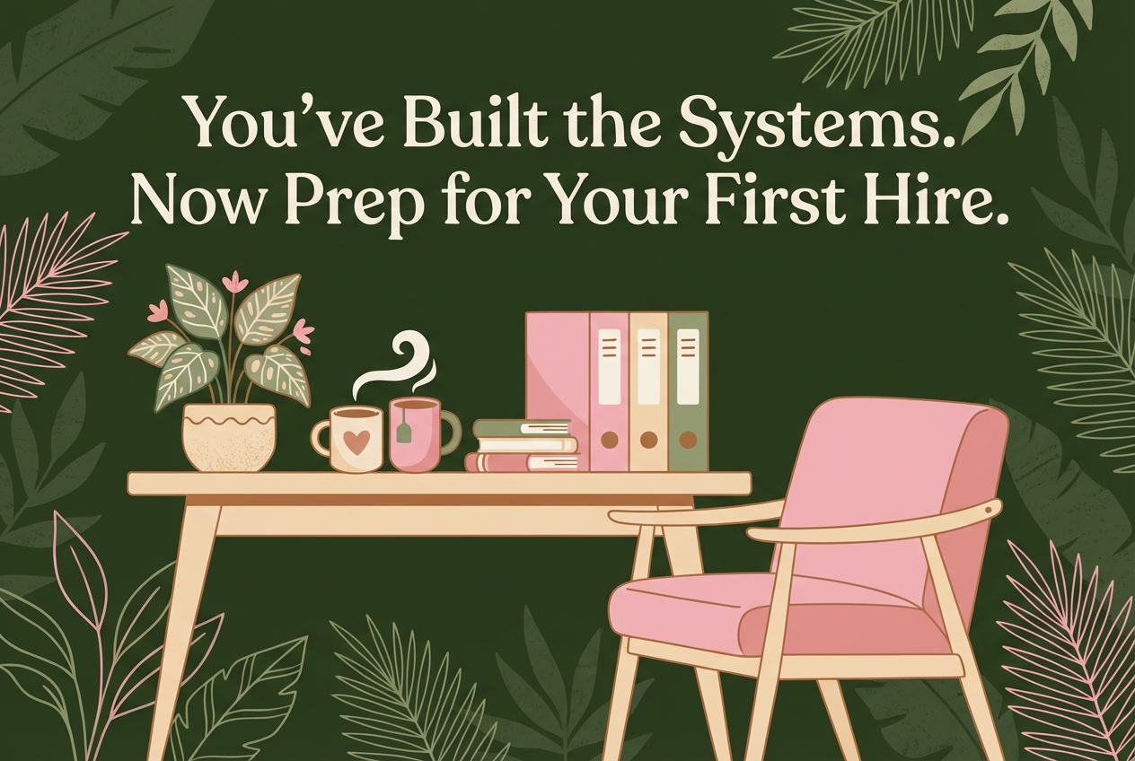 You’ve Built the Systems. Now Prep for Your First Hire.