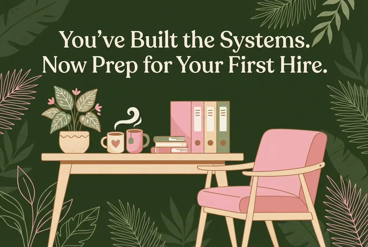 You’ve Built the Systems. Now Prep for Your First Hire.