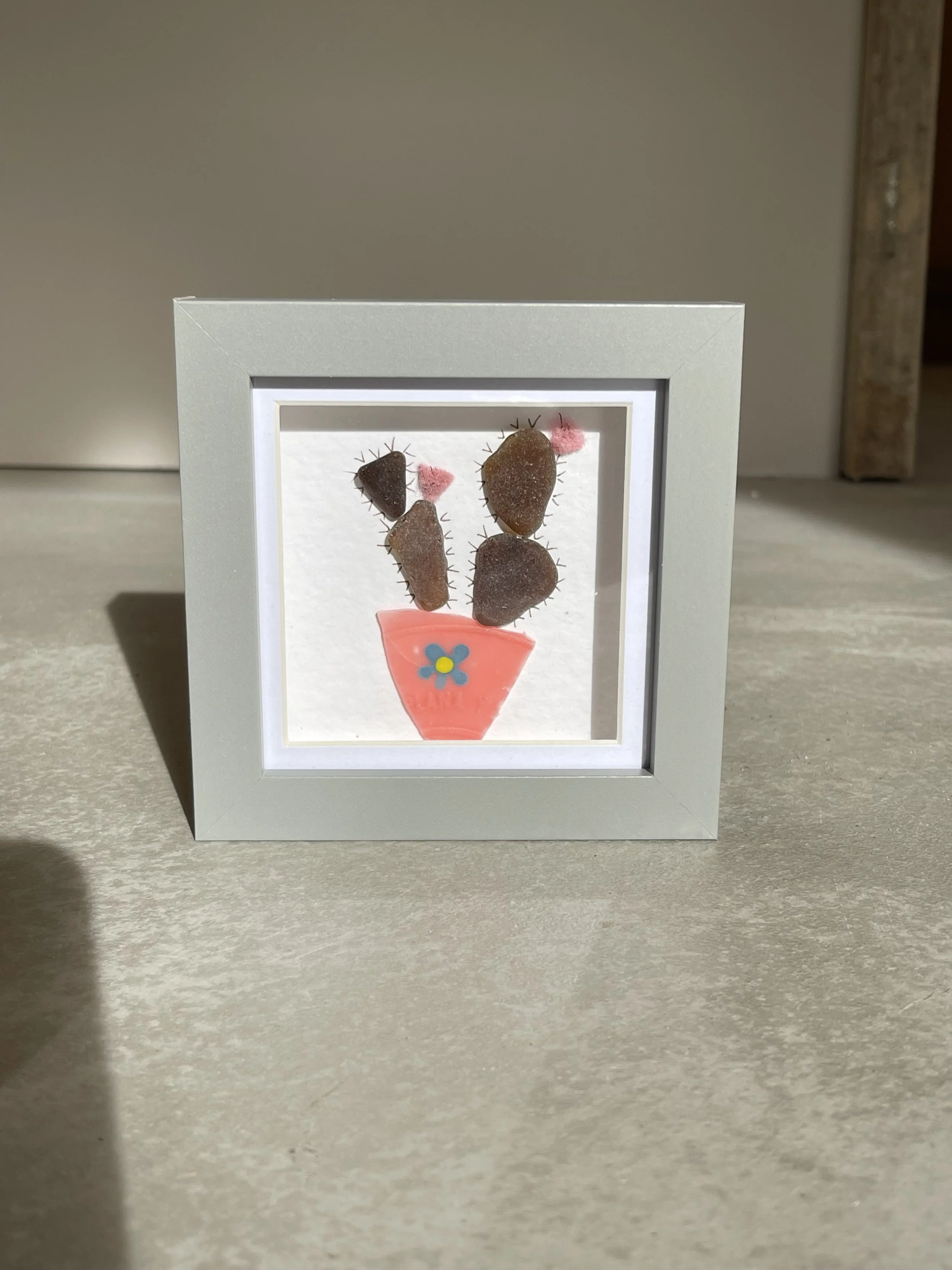 Sea glass succulent print