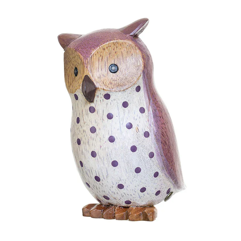 Purple spotty owl
