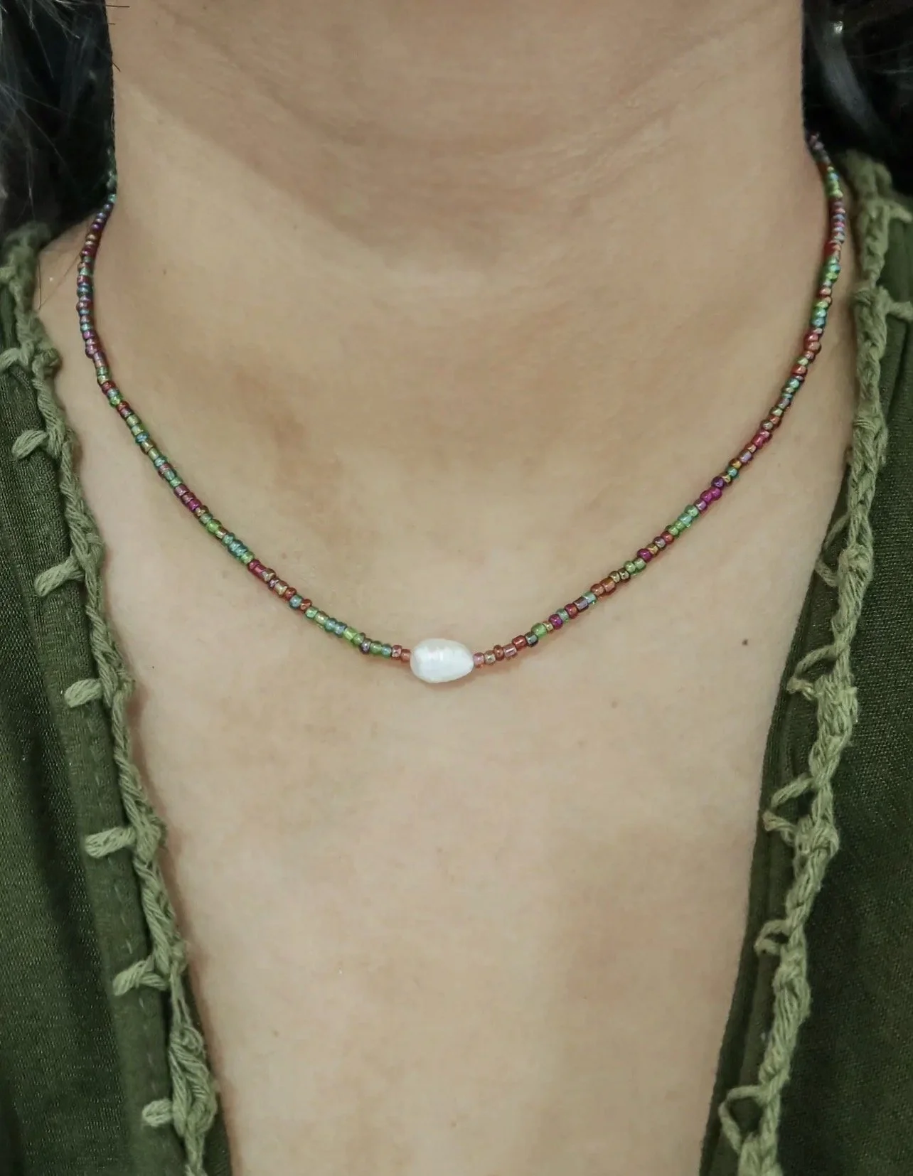 Pandawa dainty pearl necklace