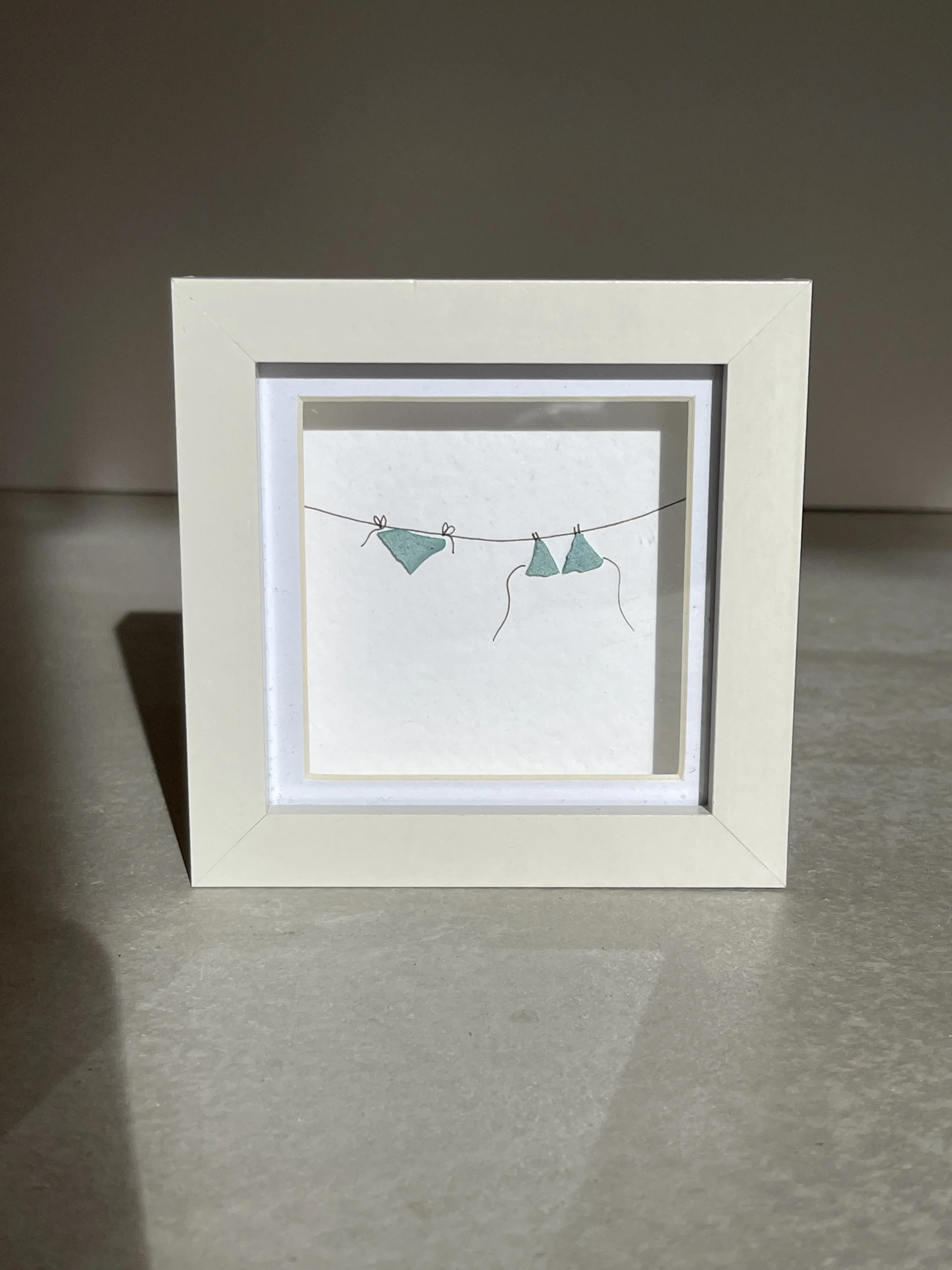 Sea glass bikini print