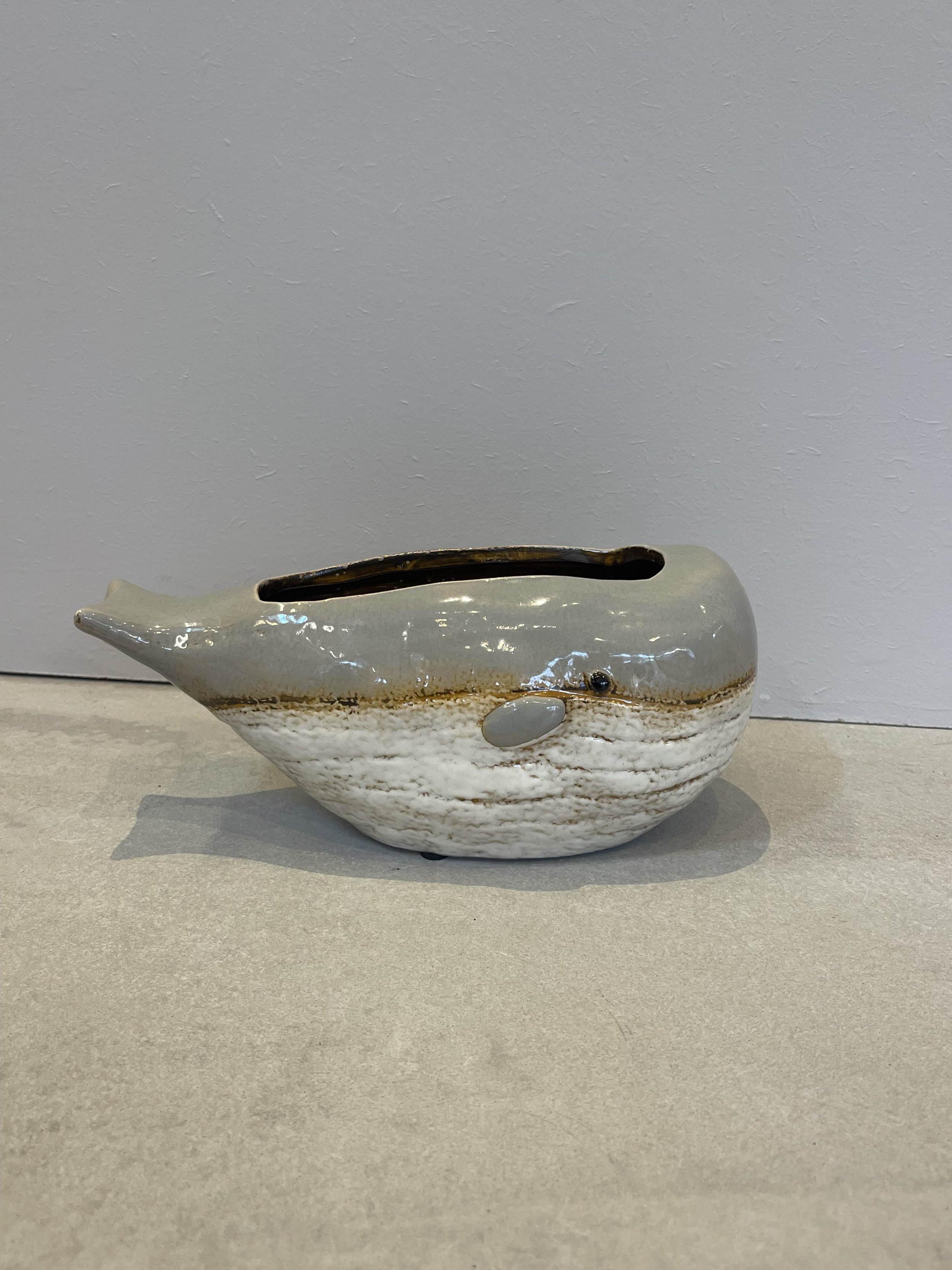 Atlantic whale planter / vase
