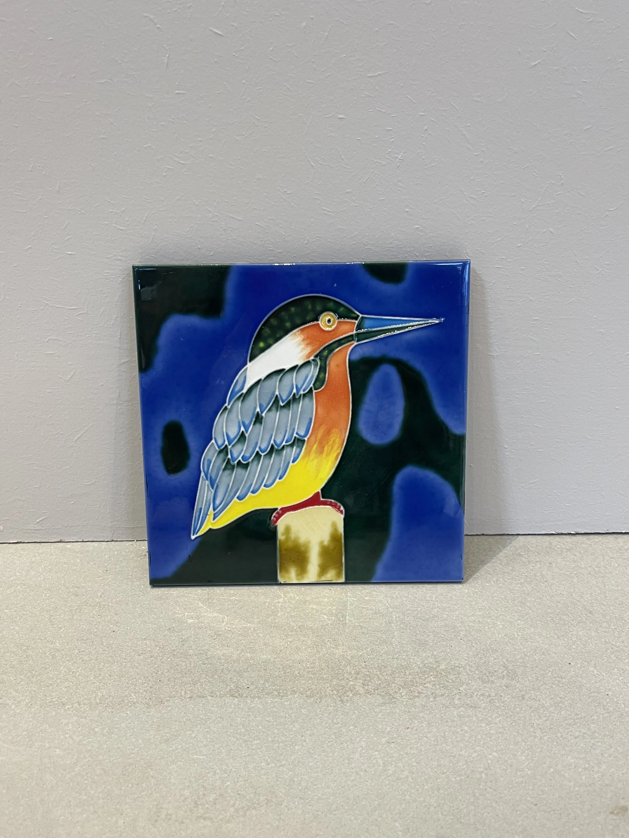 Kingfisher art tile