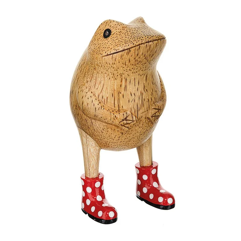 Red spotty boots jolly frog