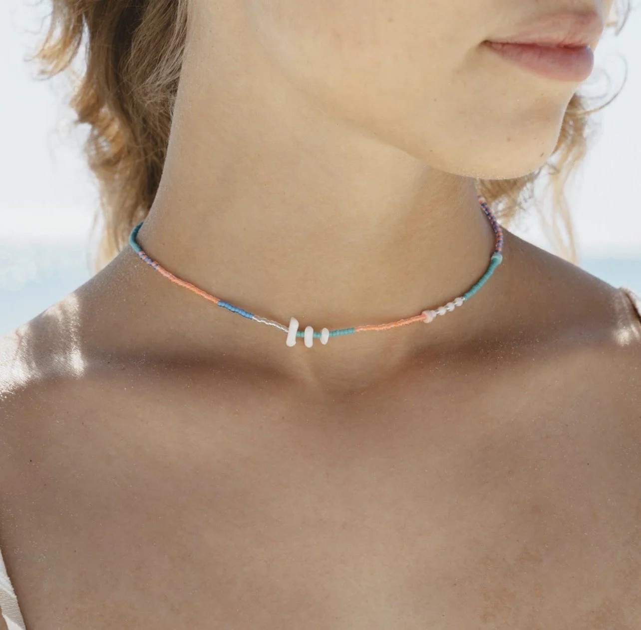 Metari dainty beaded necklace