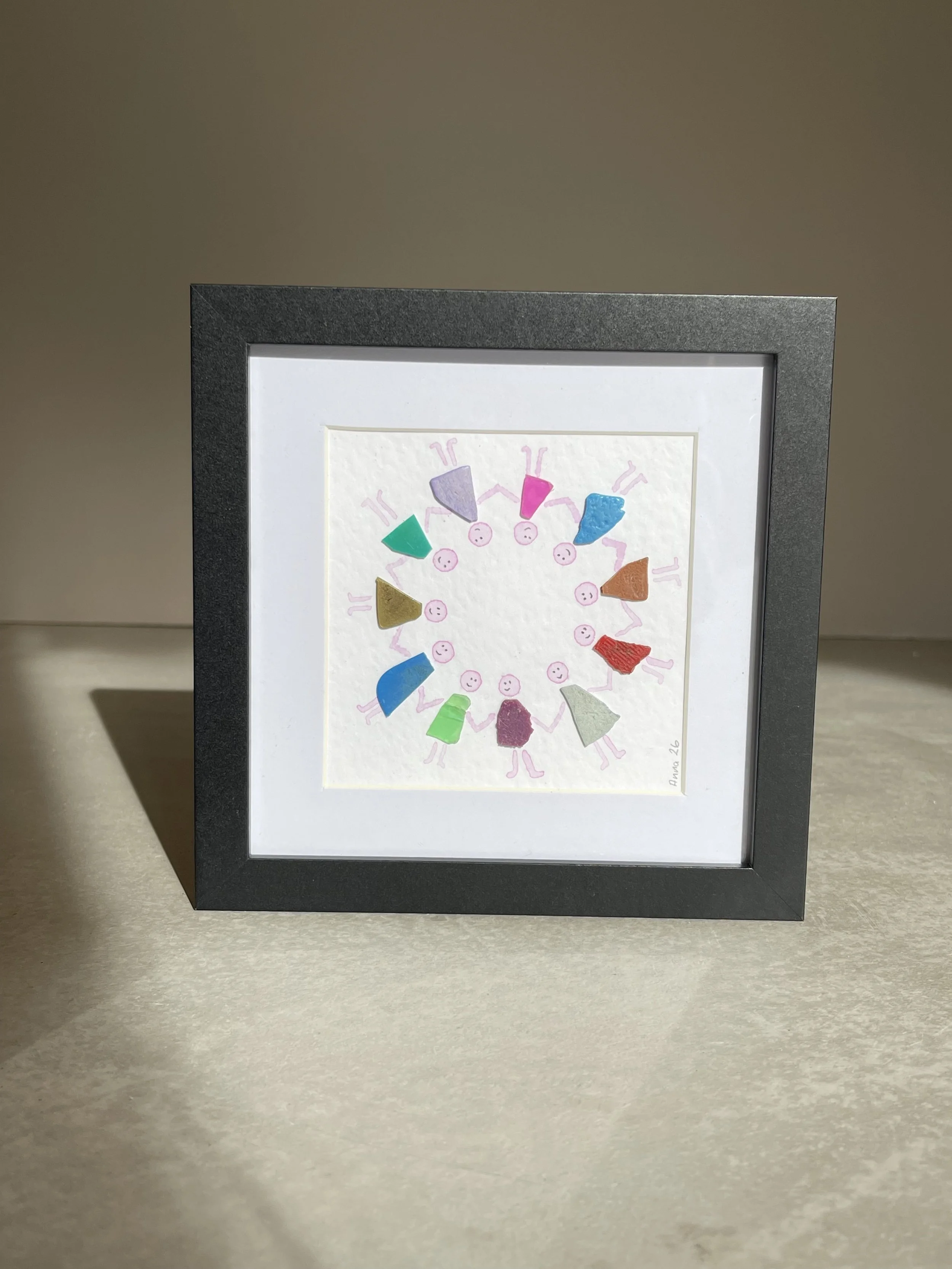 Family circle framed print