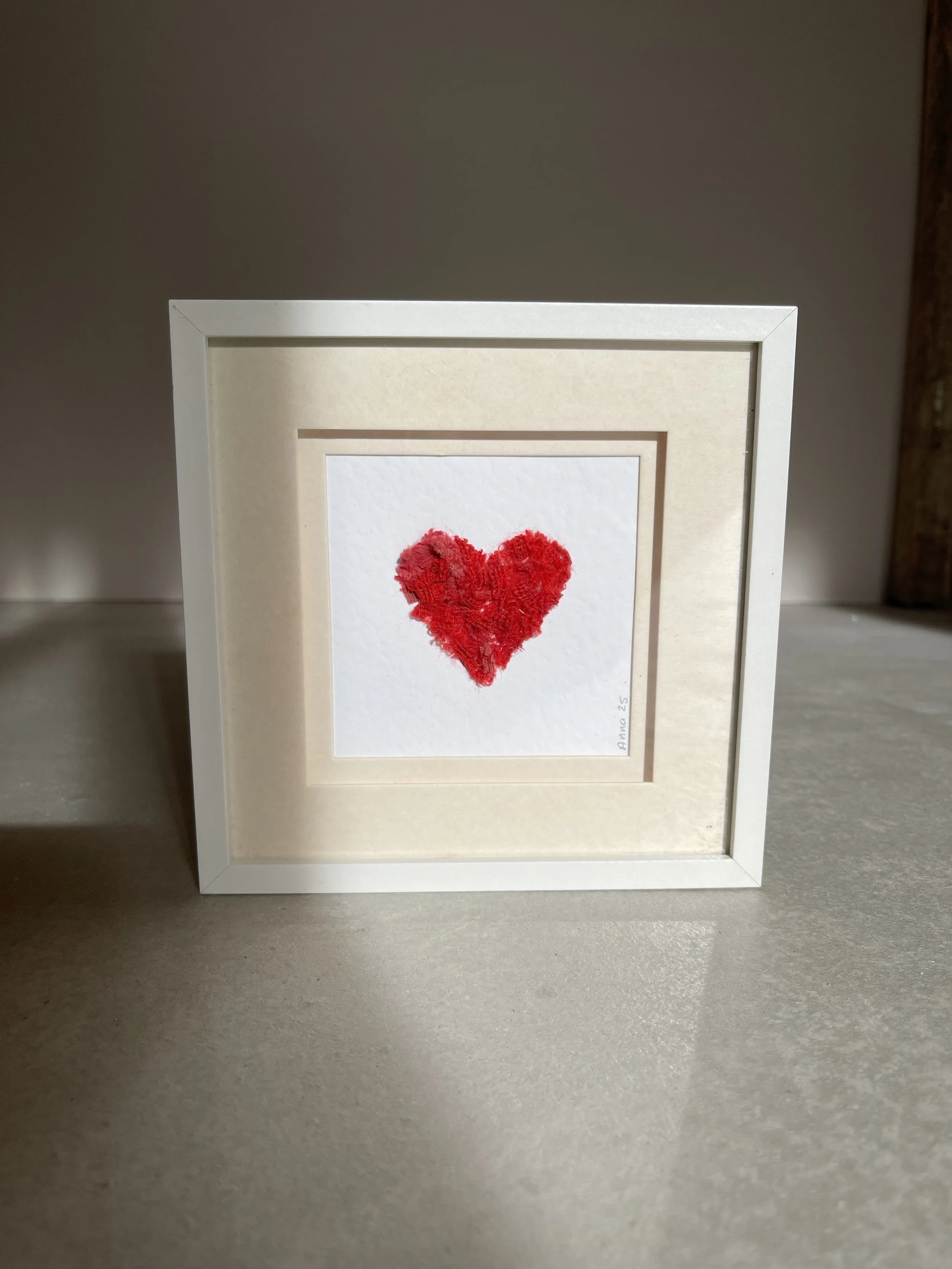 Heart handmade print
