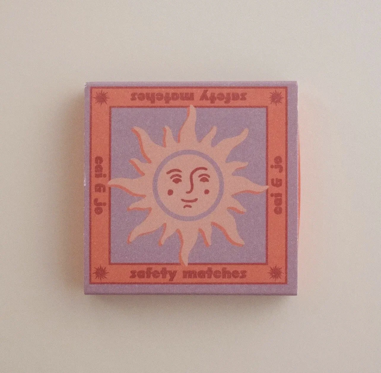 Small matchbox in lilac sun