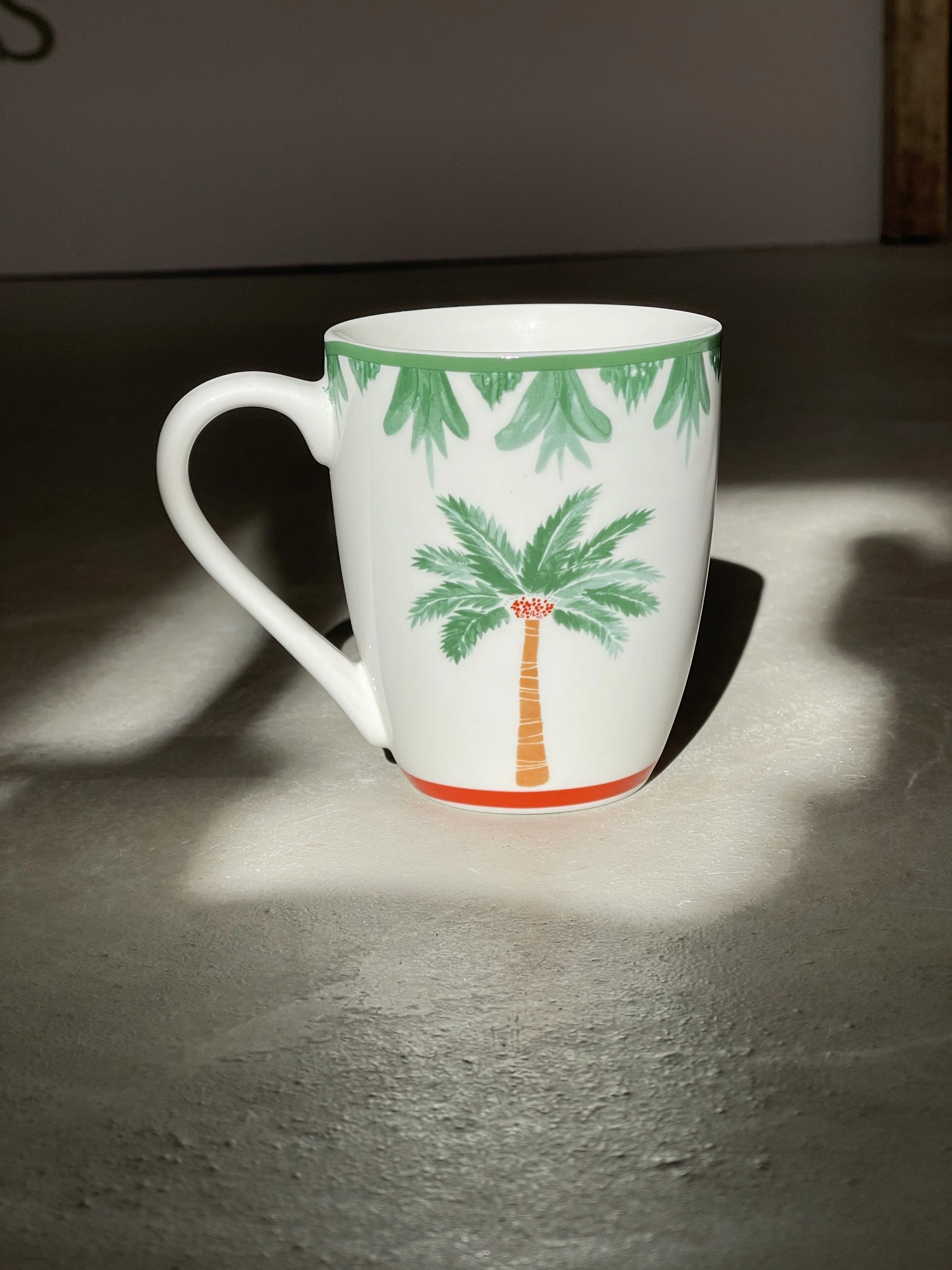 Palm tree mug