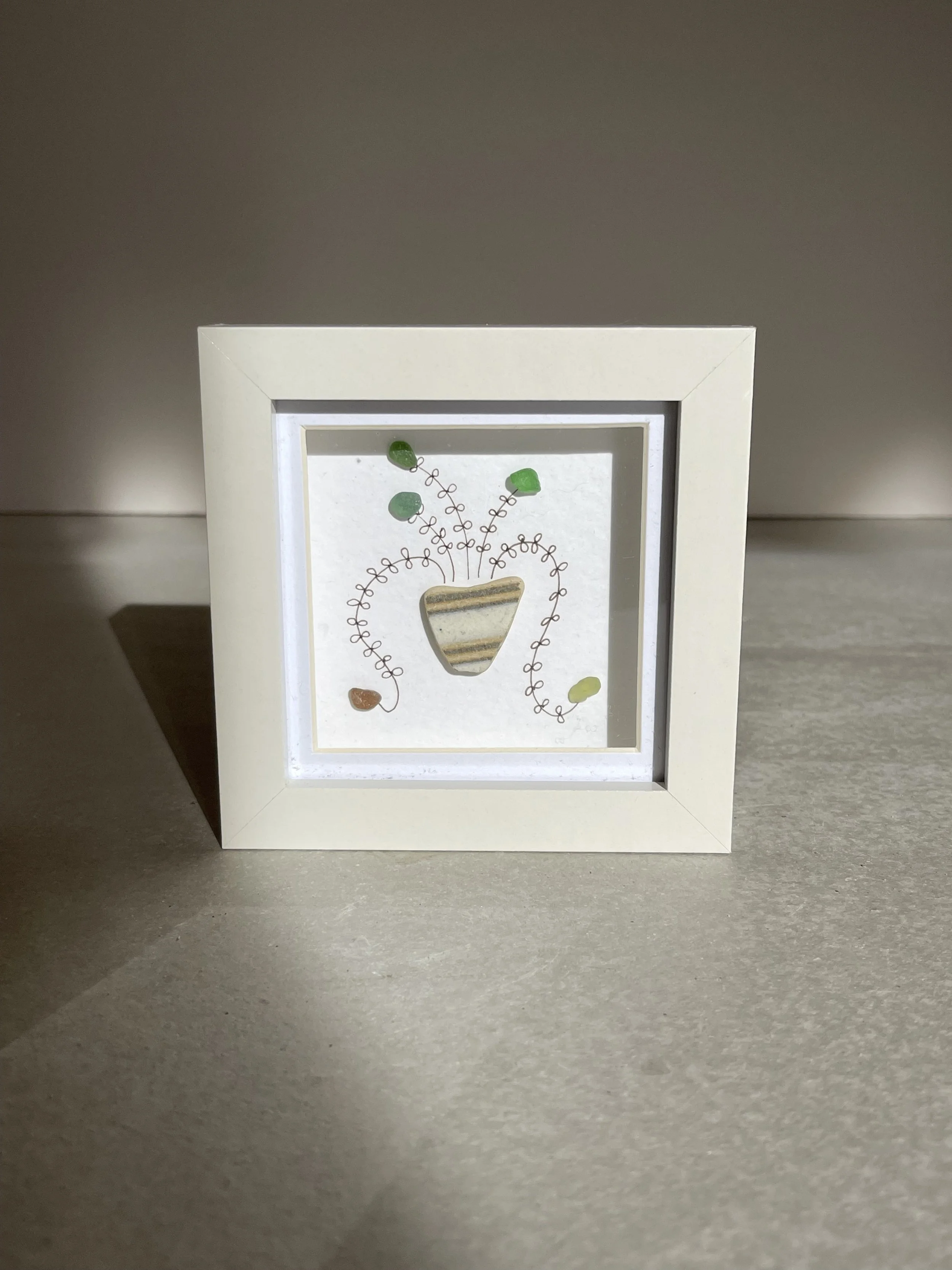 Sea glass house plant print