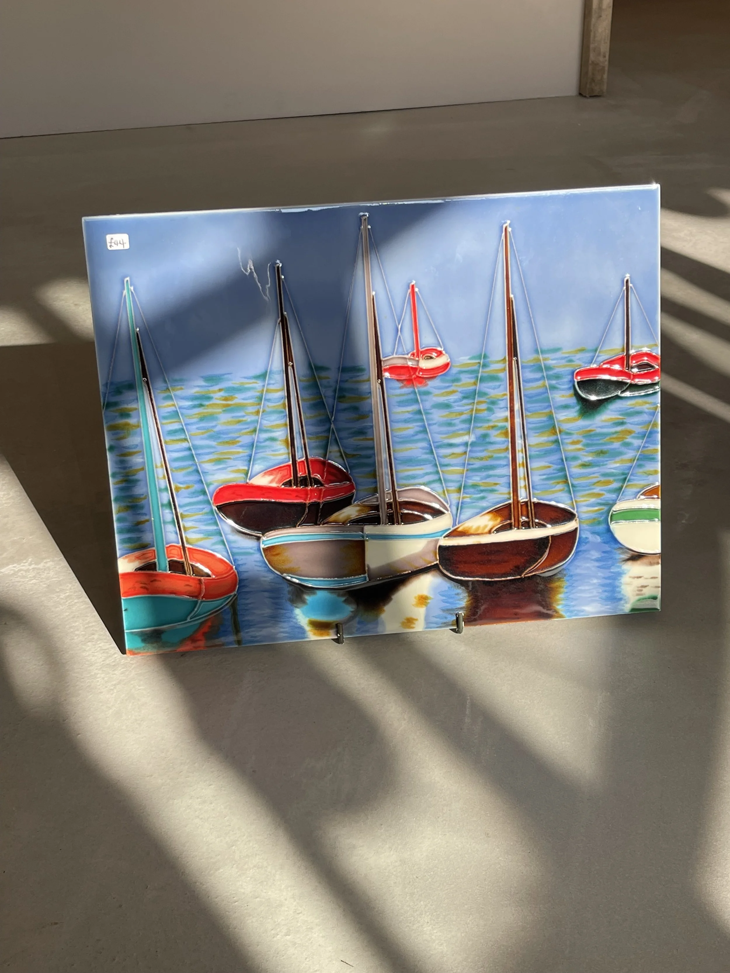Boats art tile
