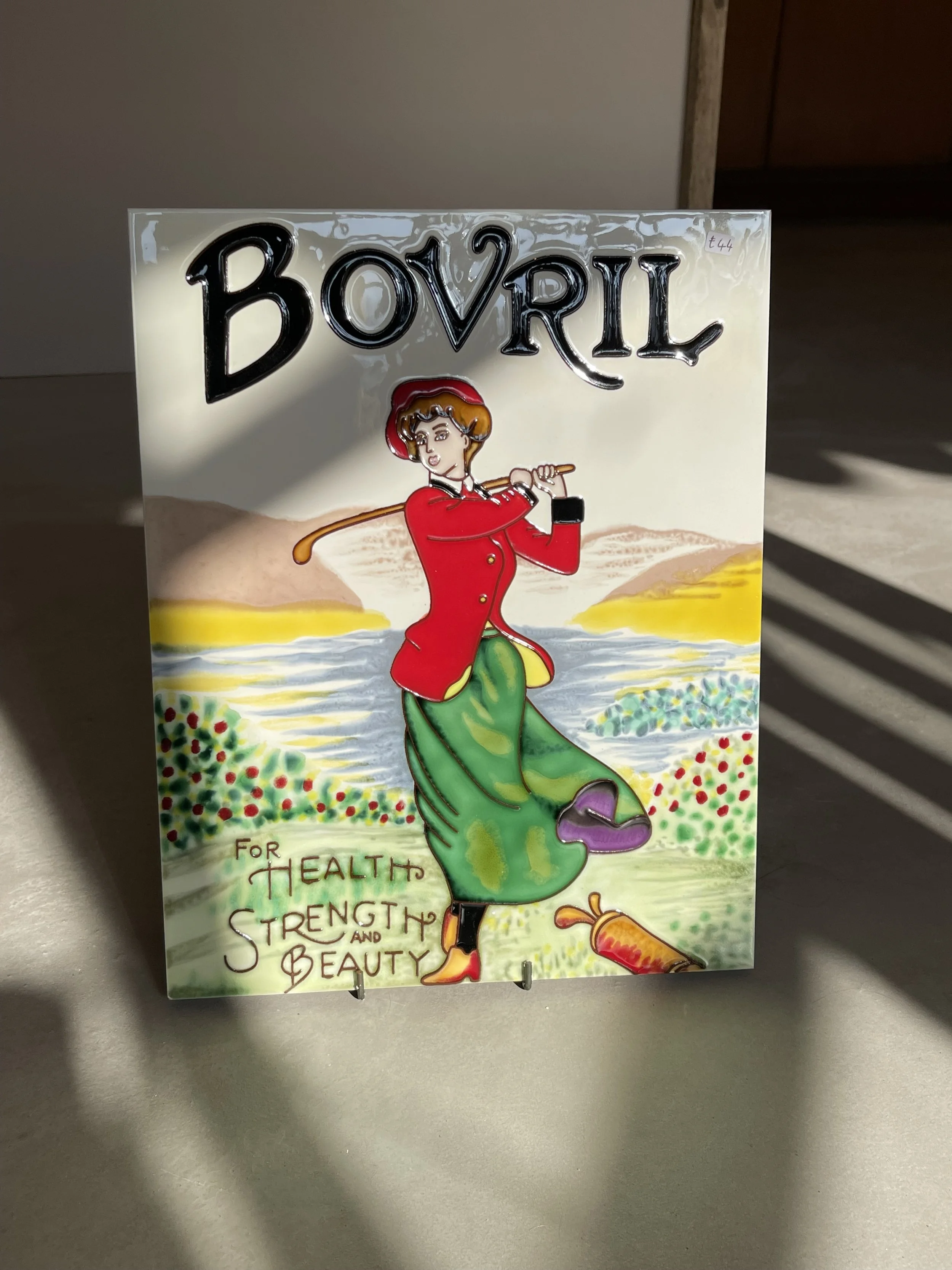 Bovril vintage art tile