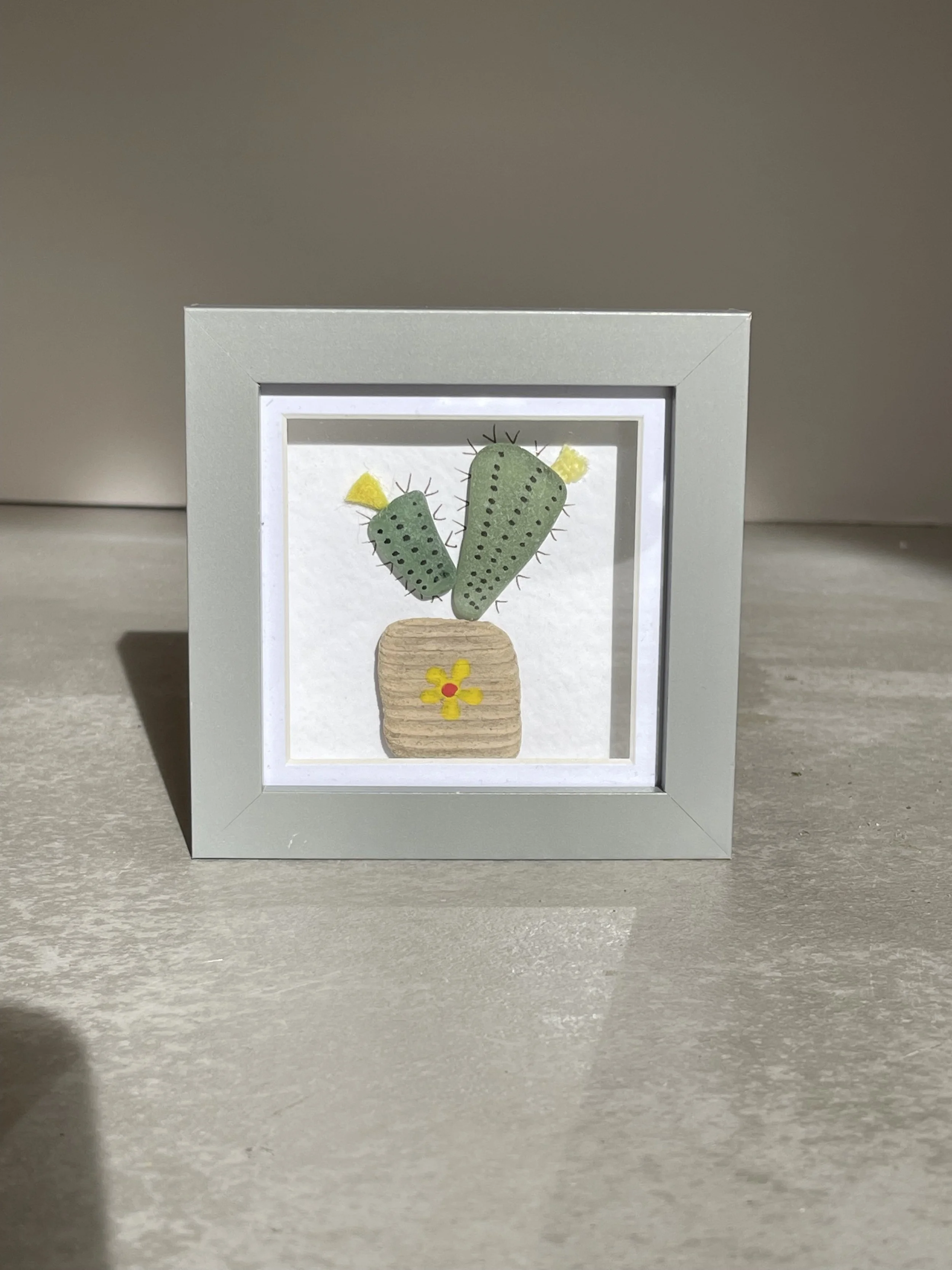 Sea glass succulent print