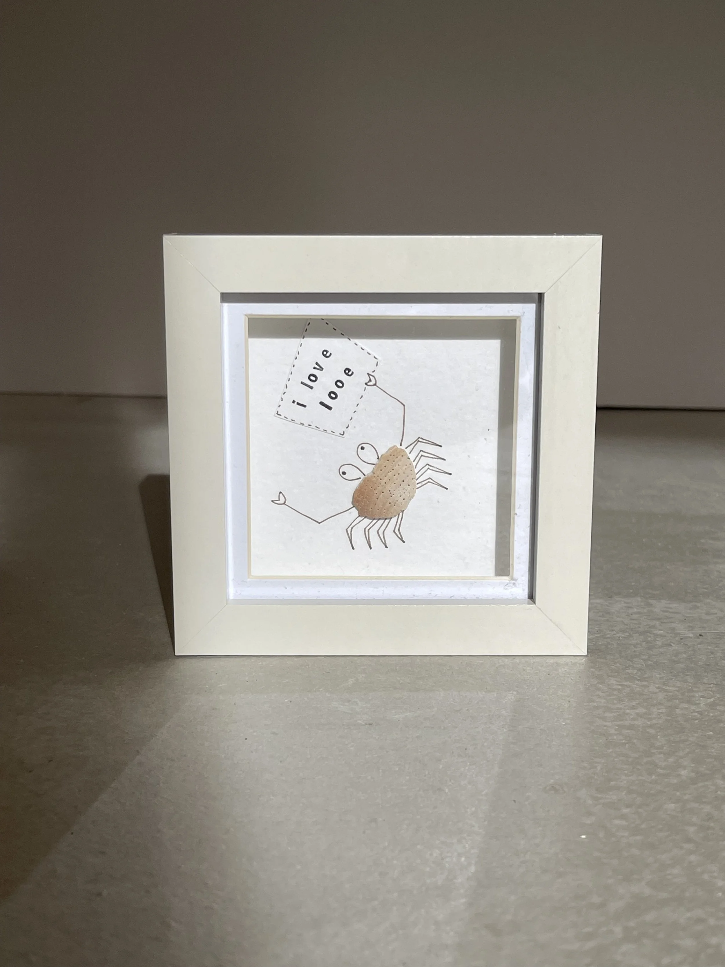 Looe crab shell print