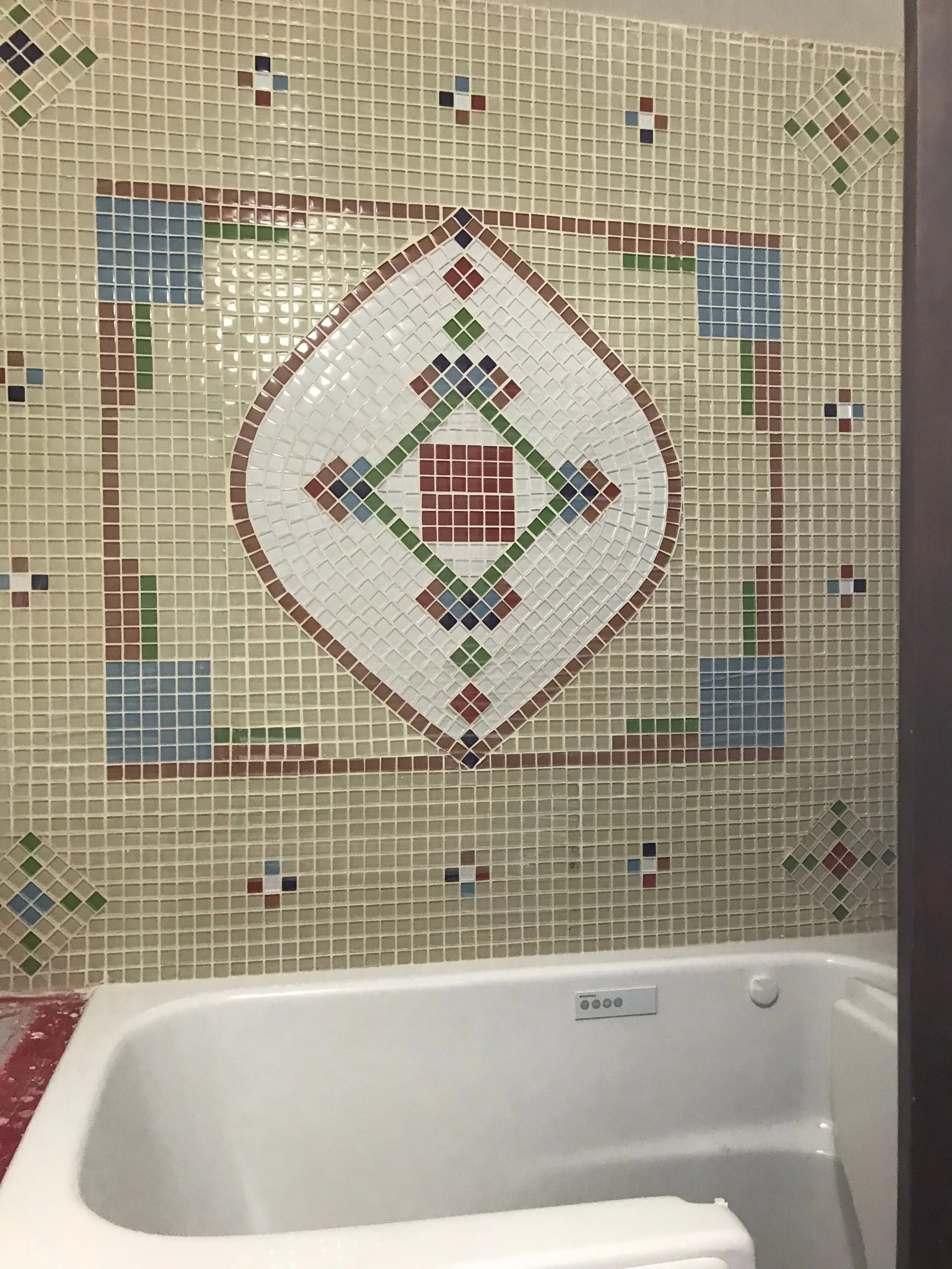 Private commission shower wall