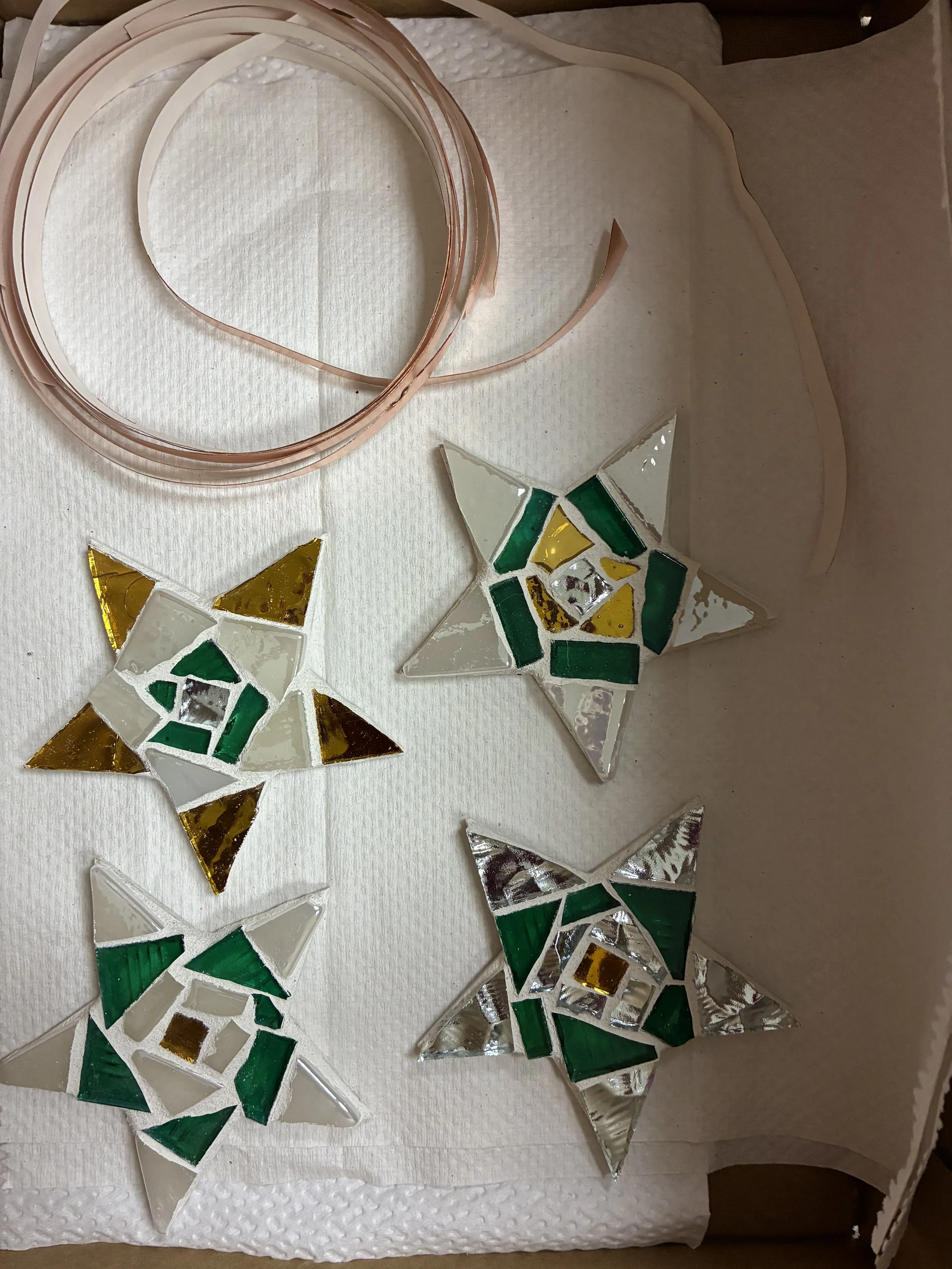 Finished work from Christmas class