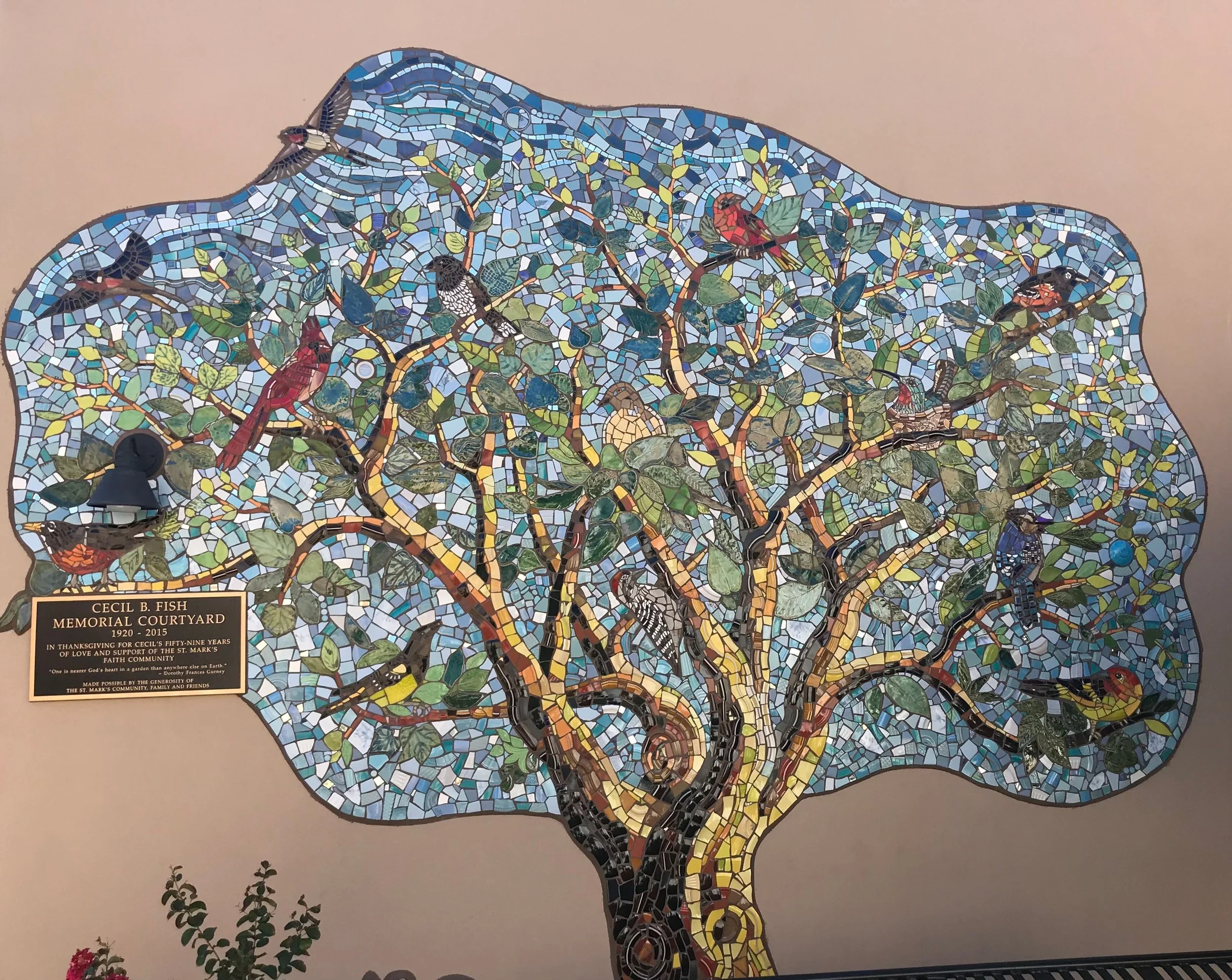 Tree of Life — St. Mark’s Episcopal Church, 2019
12 × 15 ft large-scale collaborative mosaic installation, Albuquerque, NM 