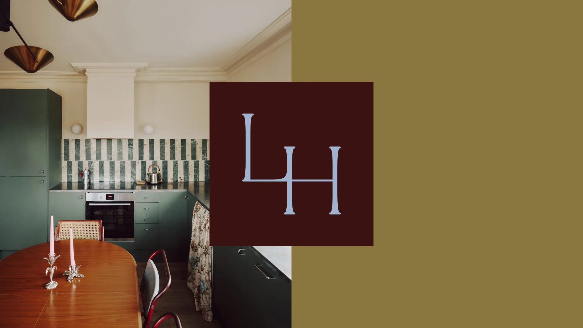 Typography and logo design for Lois Hannah Interiors brand identity