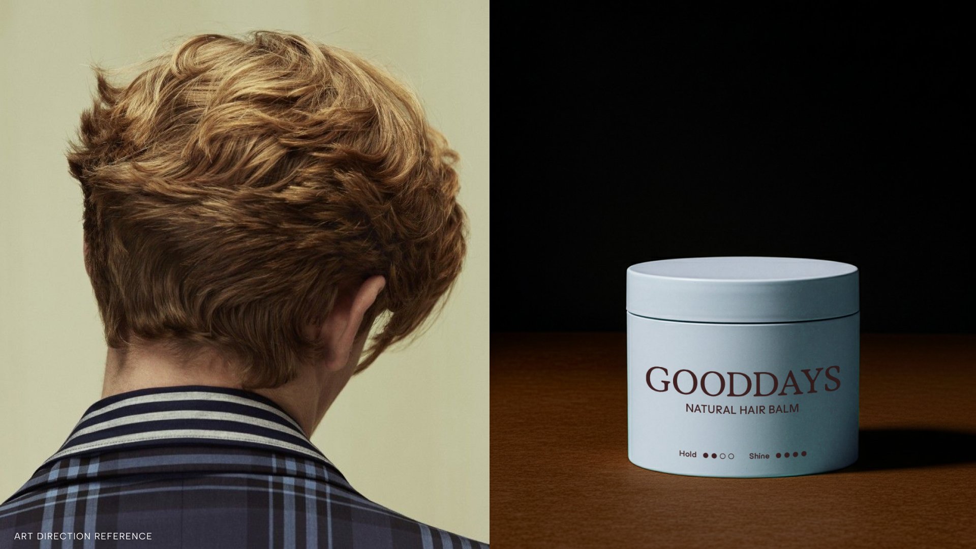 Premium haircare packaging design for Gooddays brand