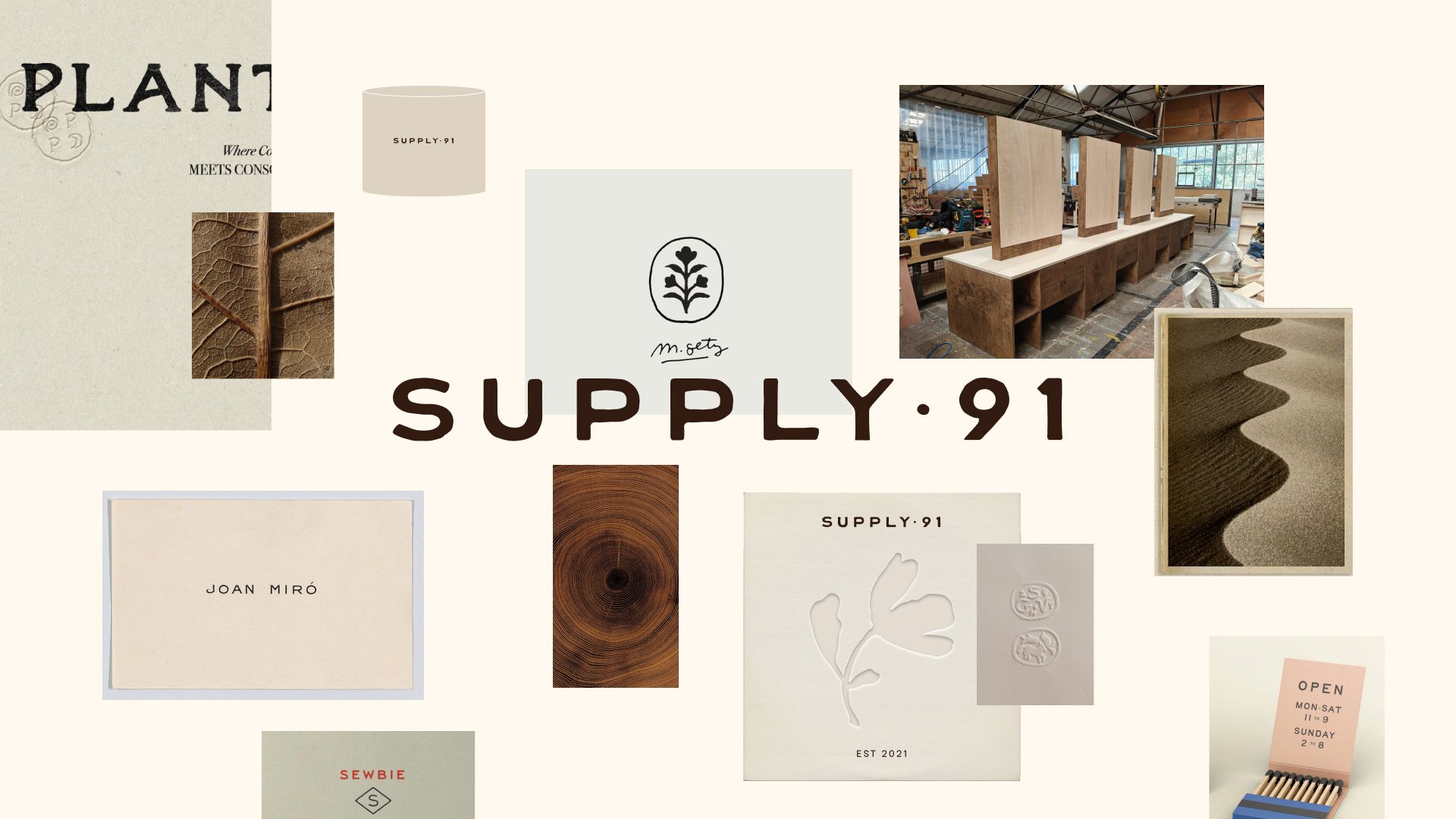 Brand concept and visual direction for Supply 91